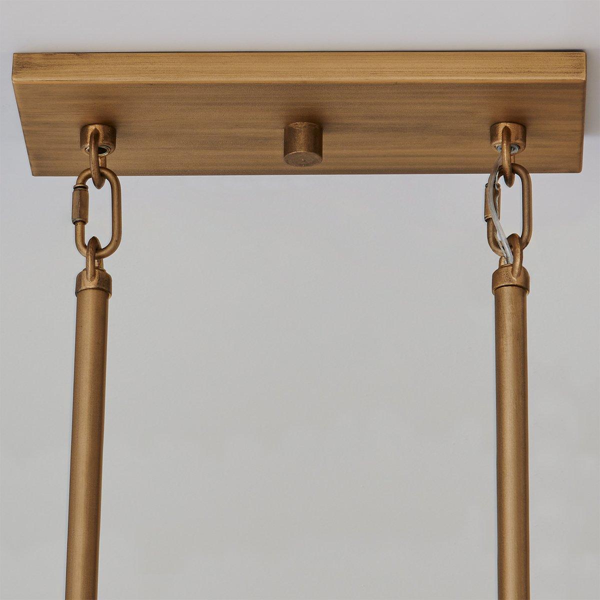Ruben Island Chandelier - Elegant Alabaster Lighting