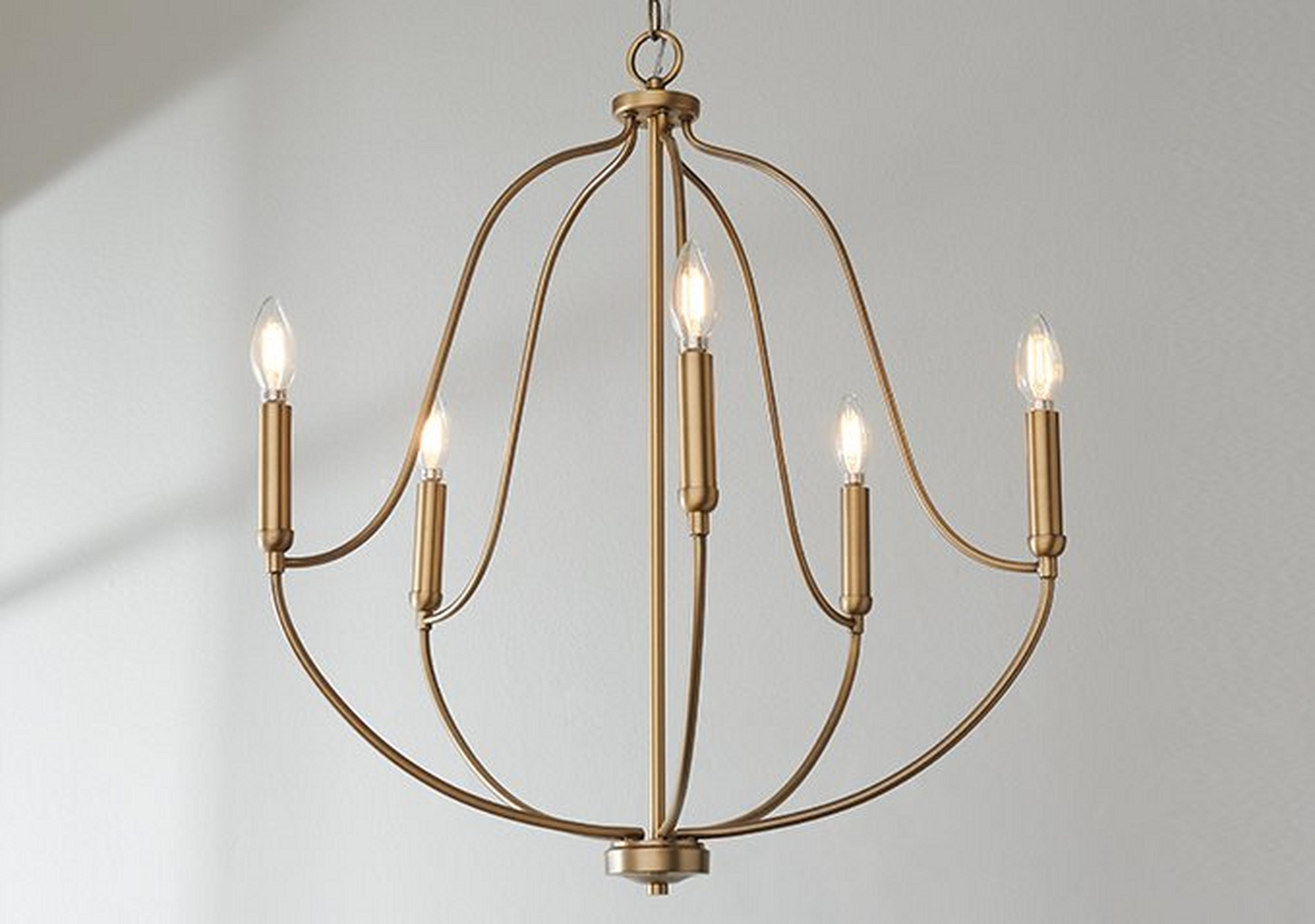Aged Brass Willia Chandelier