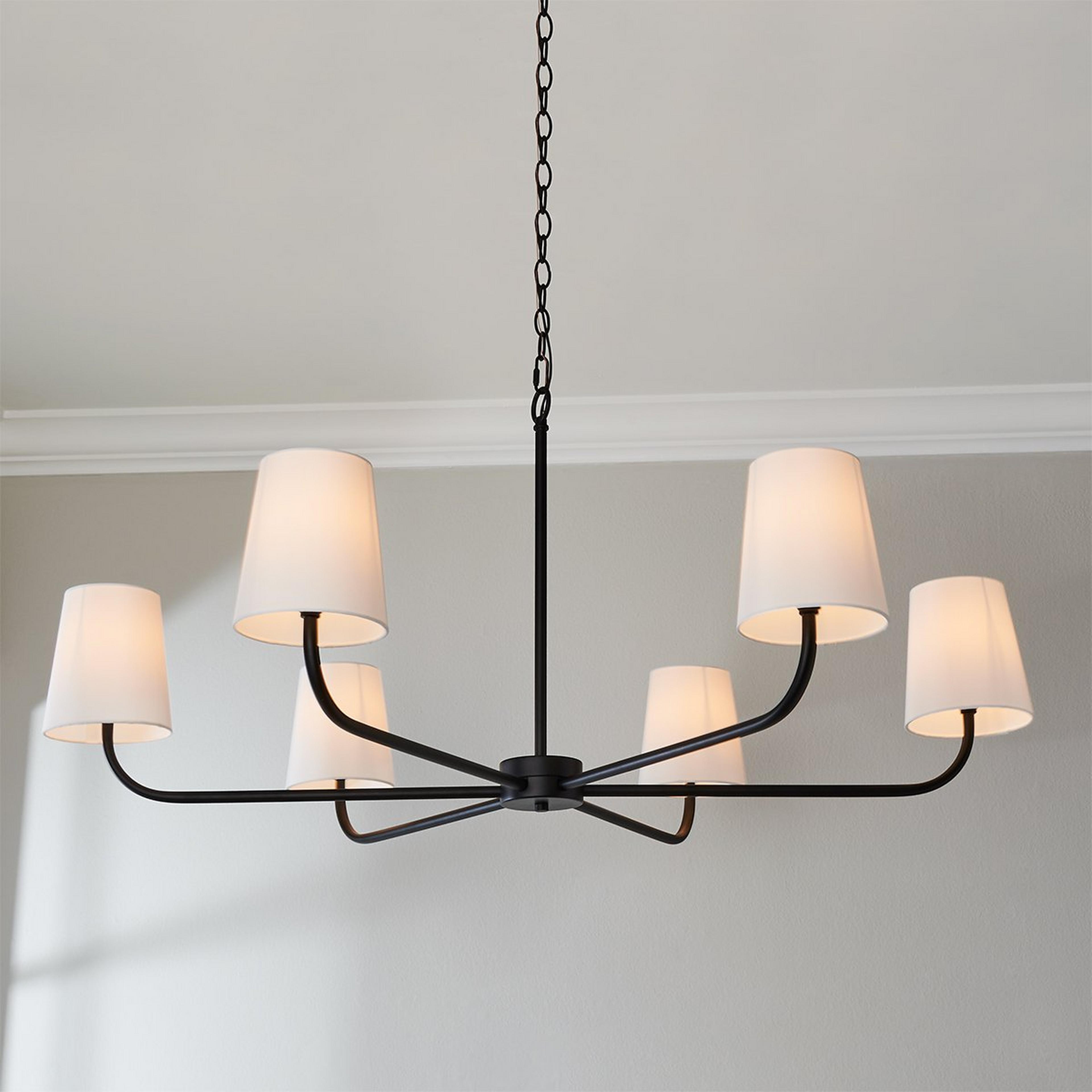 A Westchase Chandelier - Large with Matte Black  color