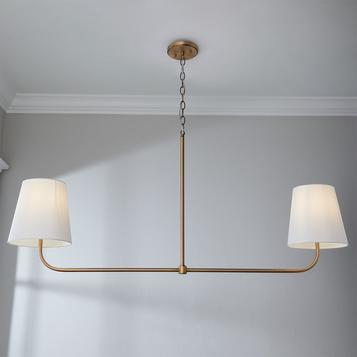 Aged Brass Westchase Island Chandelier