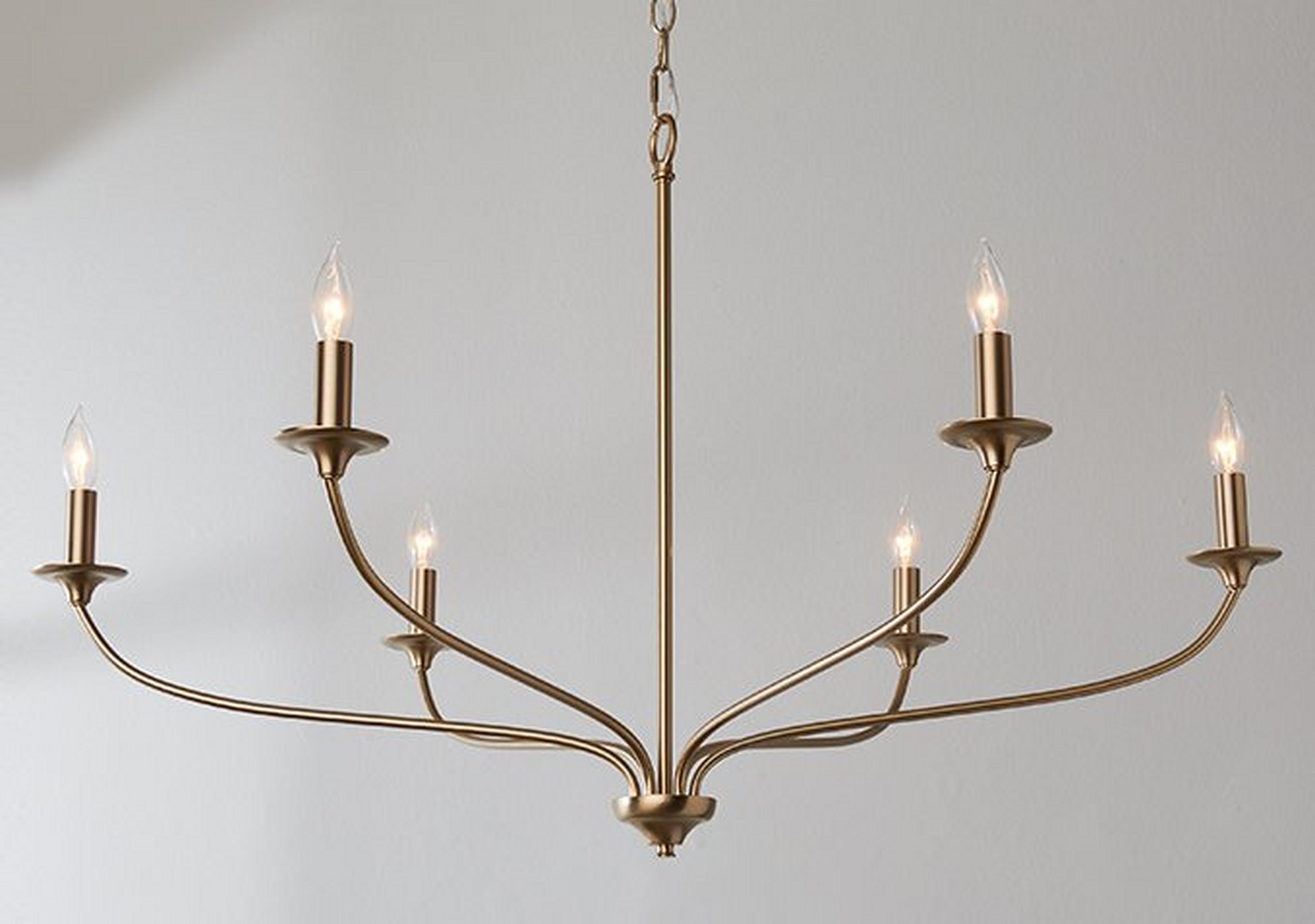 Matte Brass Alainey Chandelier