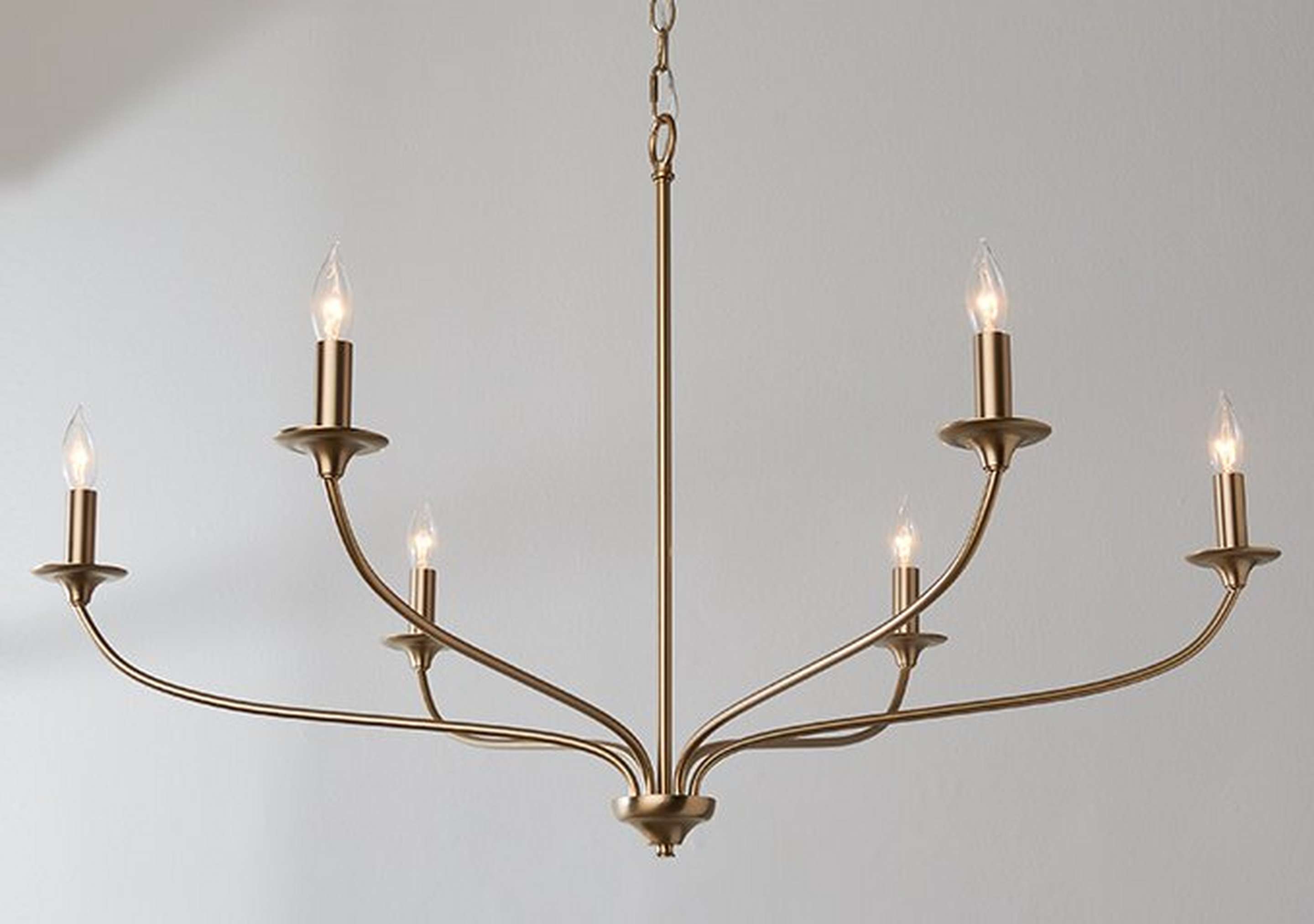 Matte Brass Alainey Chandelier