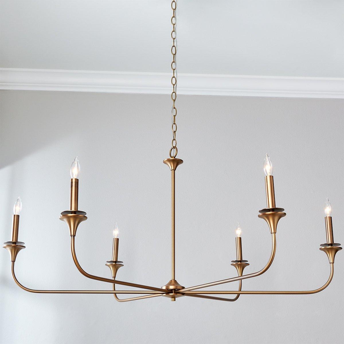 Mayhue 6-Light Chandelier - Elegant Lighting