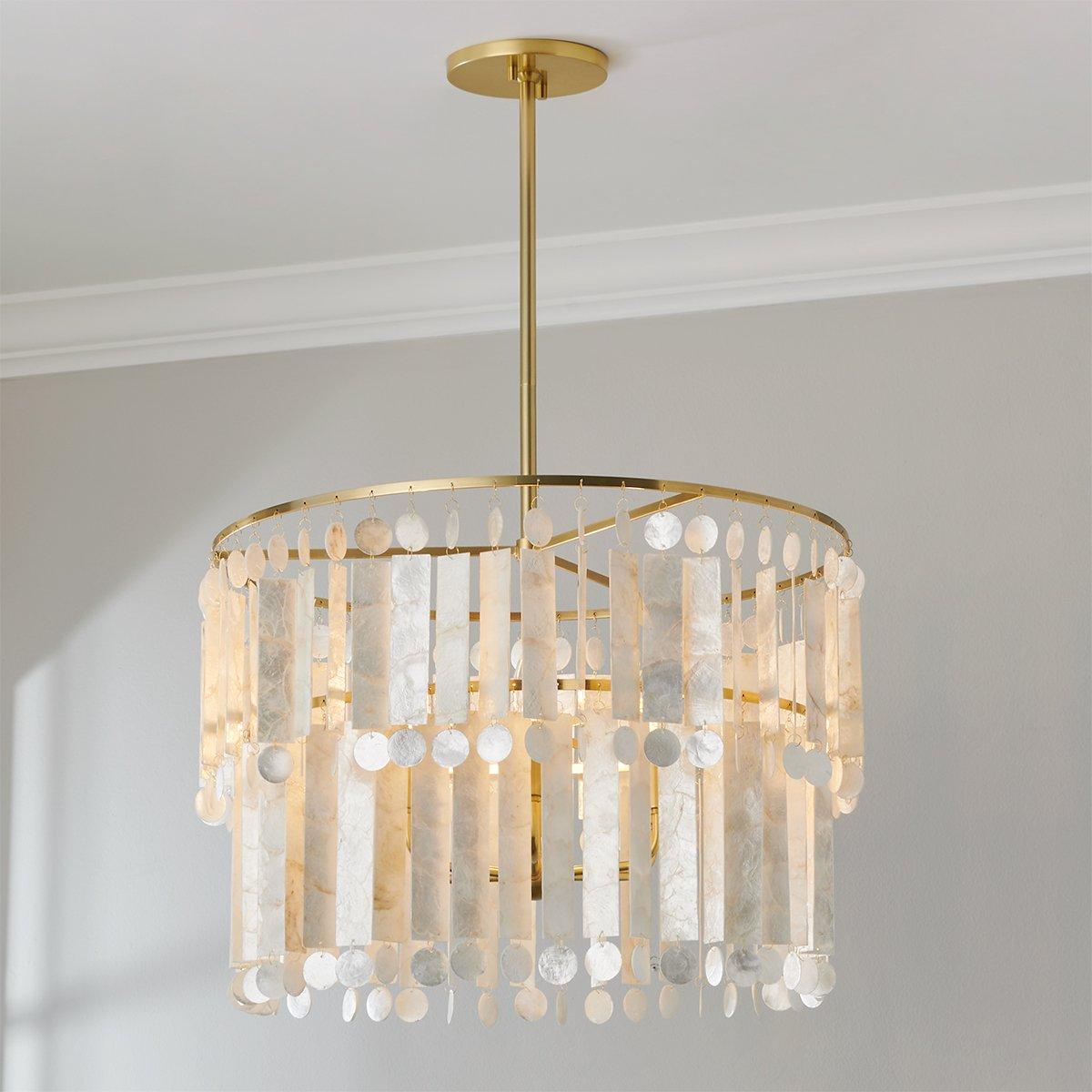 Captiva Shaken Shell Chandelier | Shades of Light