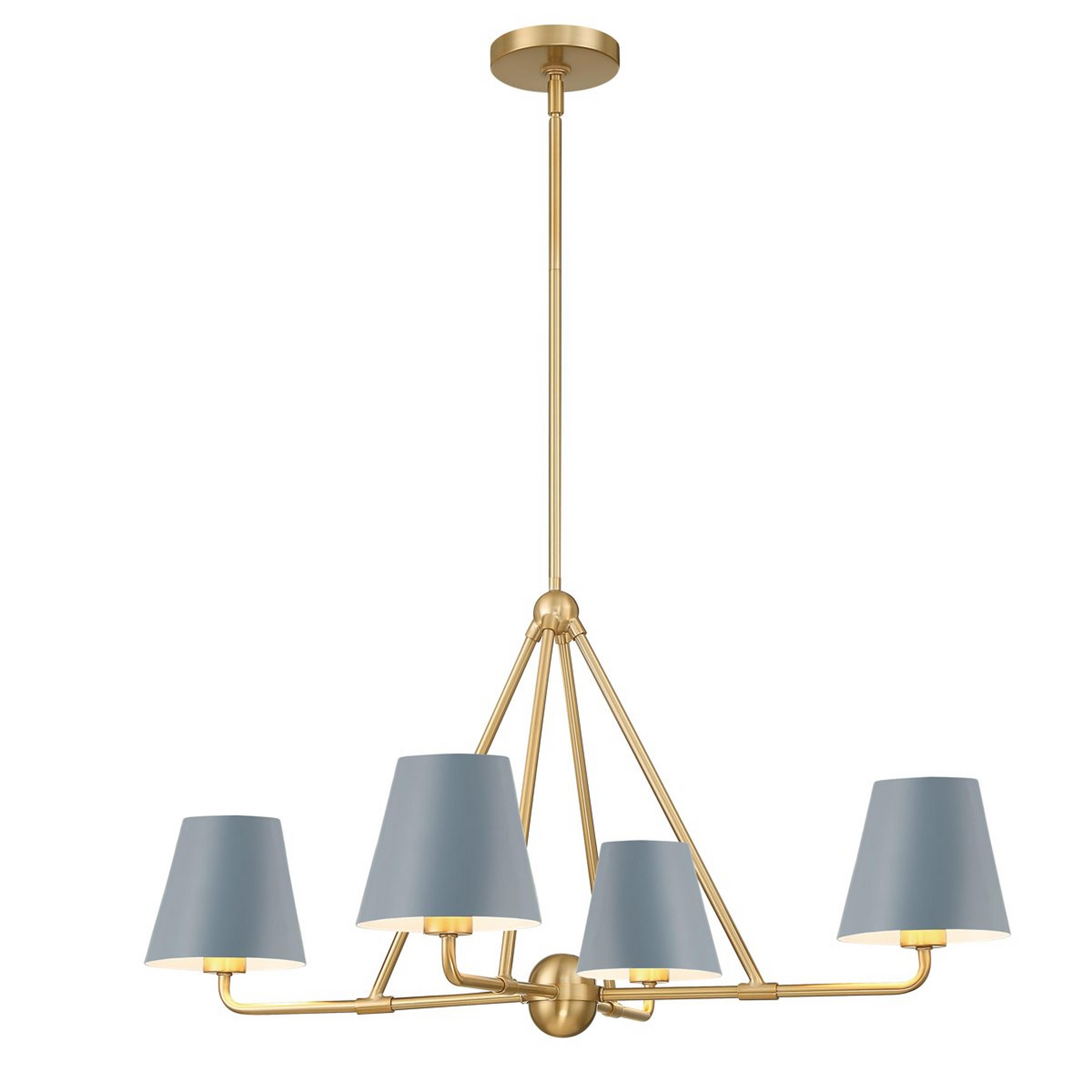A Leoda Chandelier with Gold / Blue color