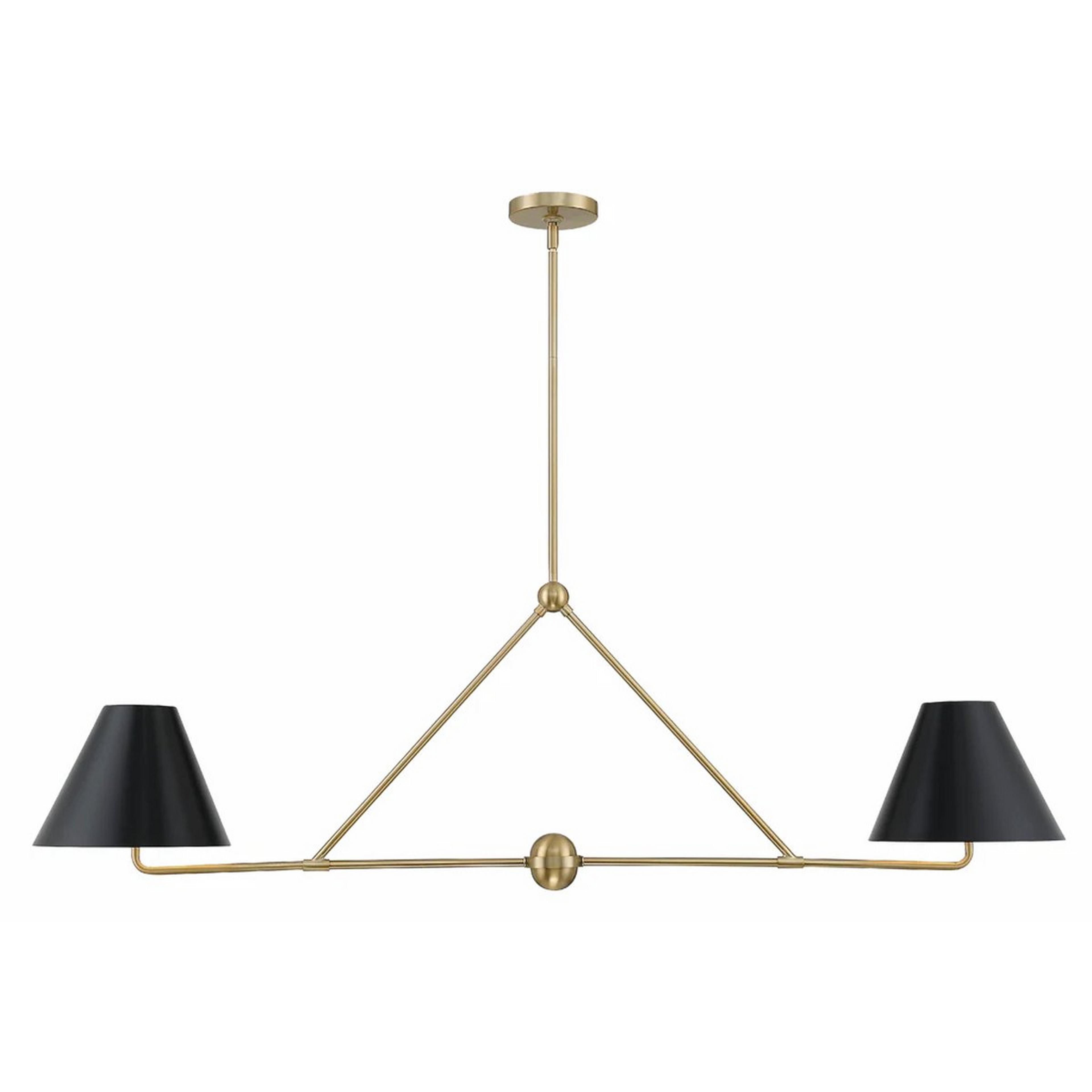 A Leoda Island Chandelier with Gold / Matte Black color