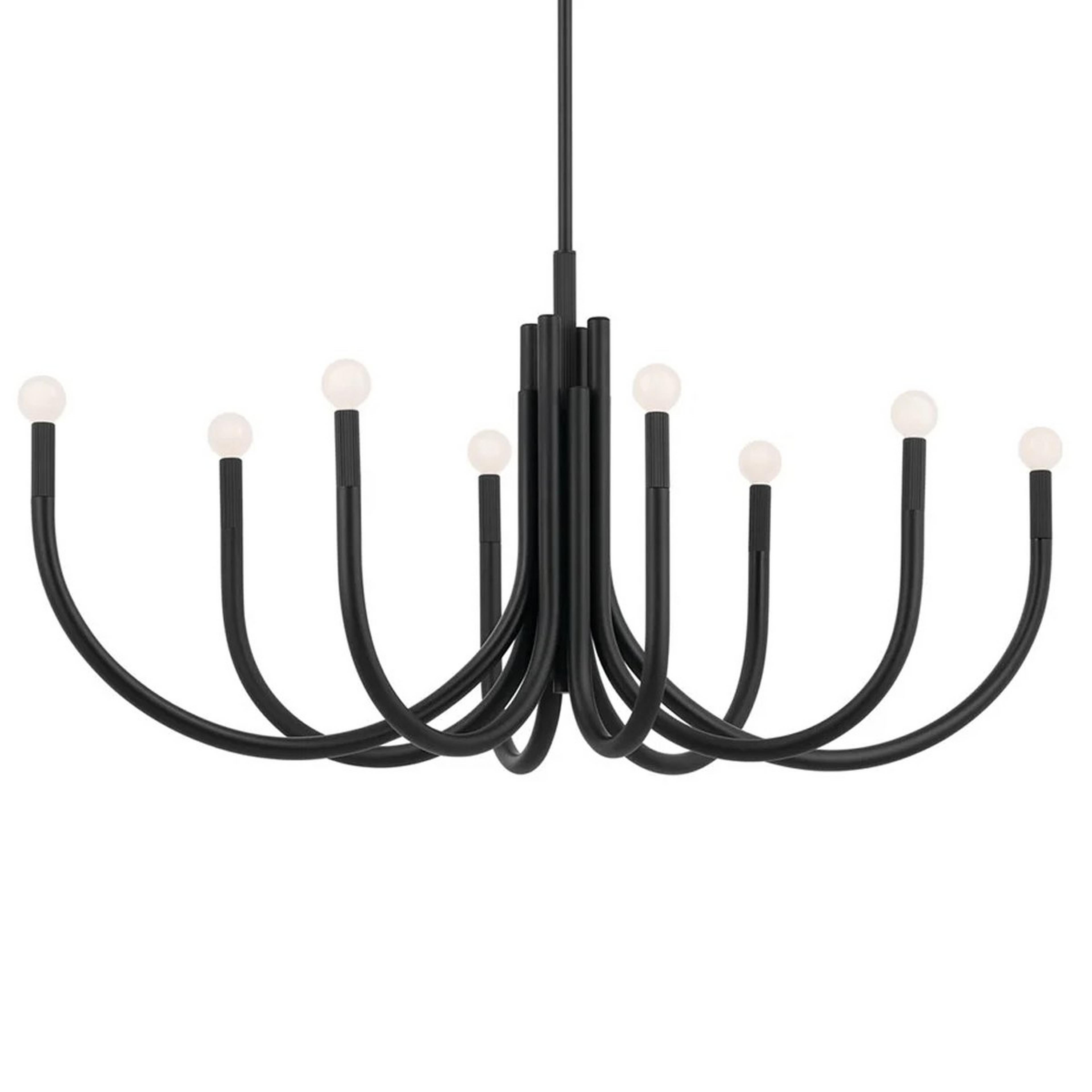 A Kavala Linear Chandelier with Black color