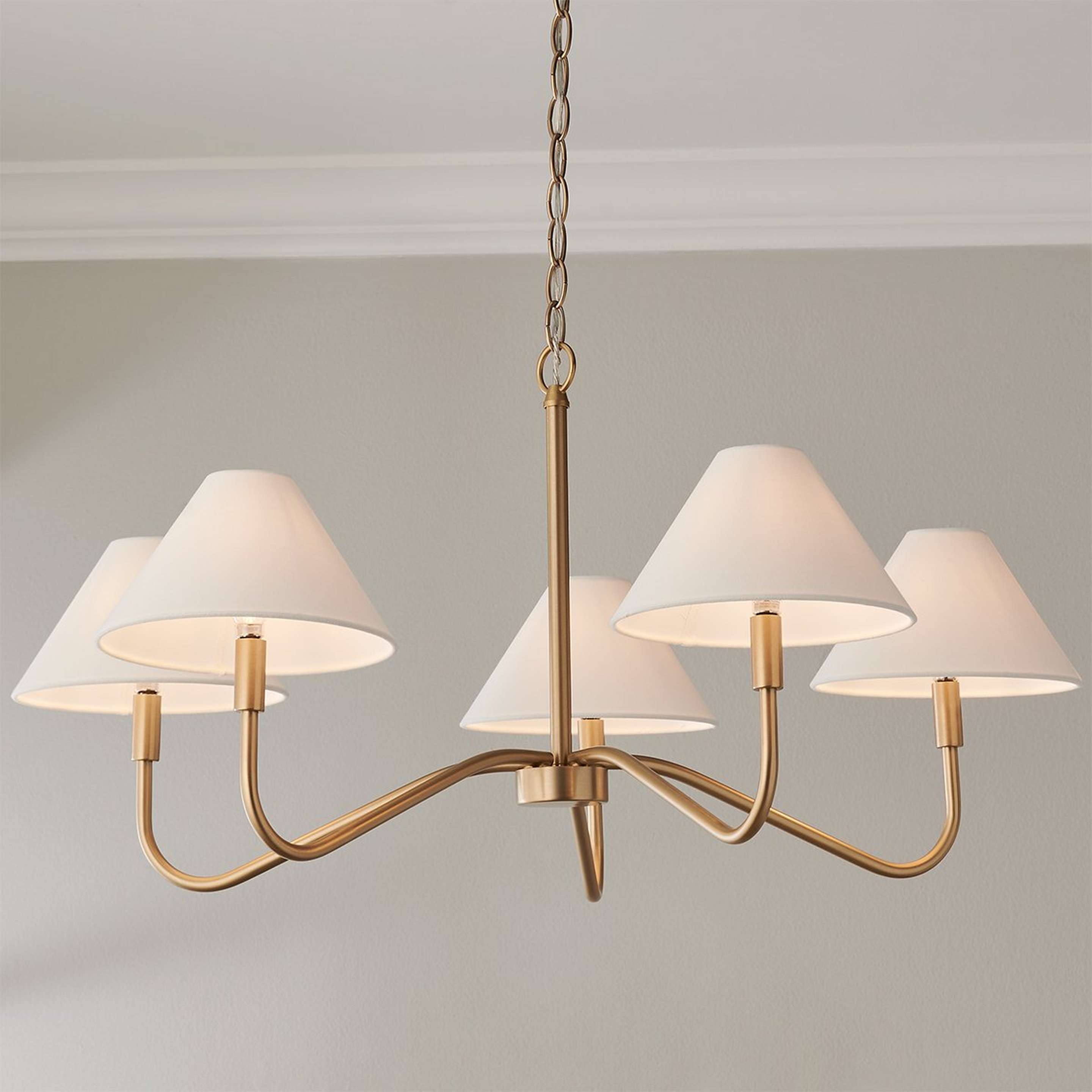Satin Brass Eldon Chandelier