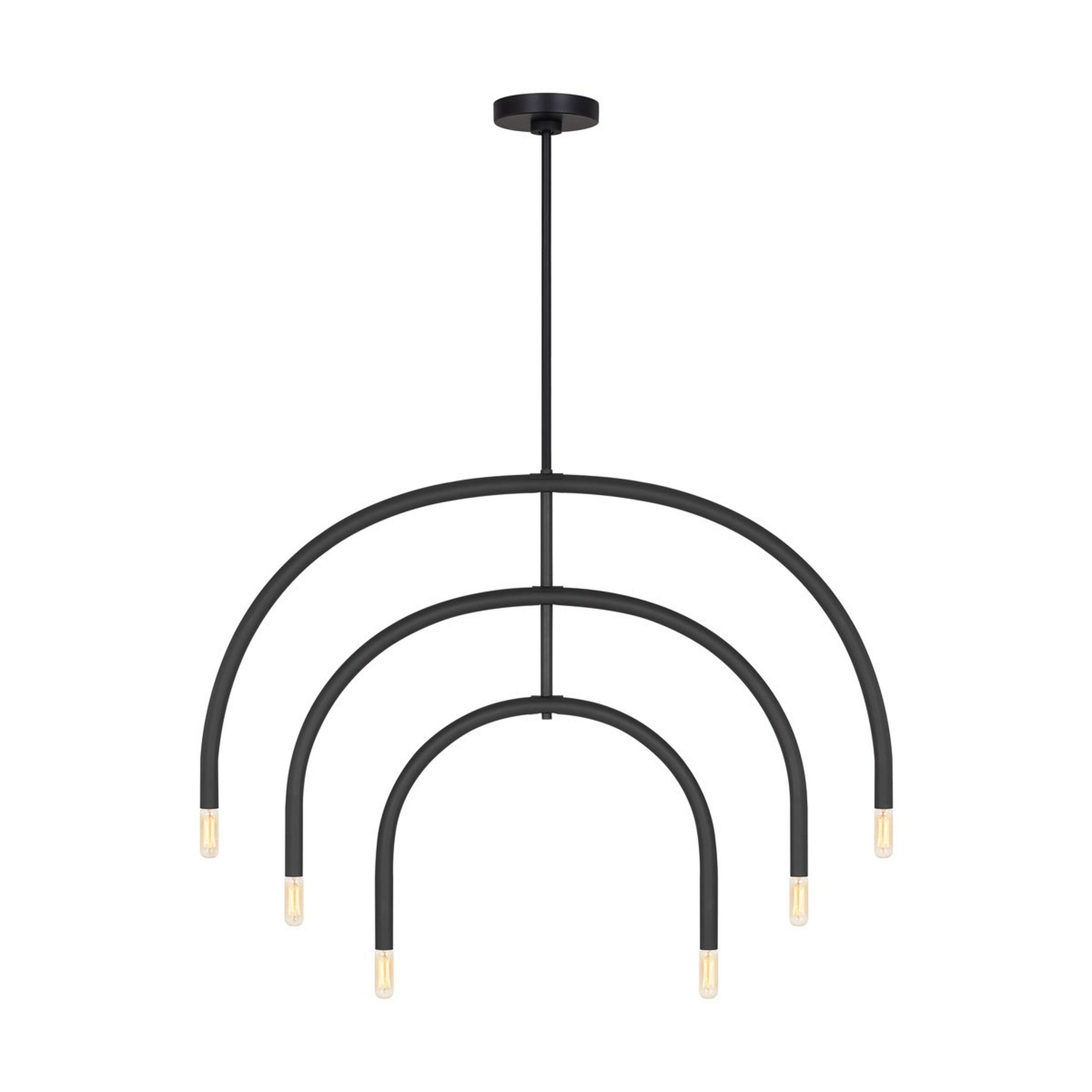 A Hadden Chandelier - Large with Black color