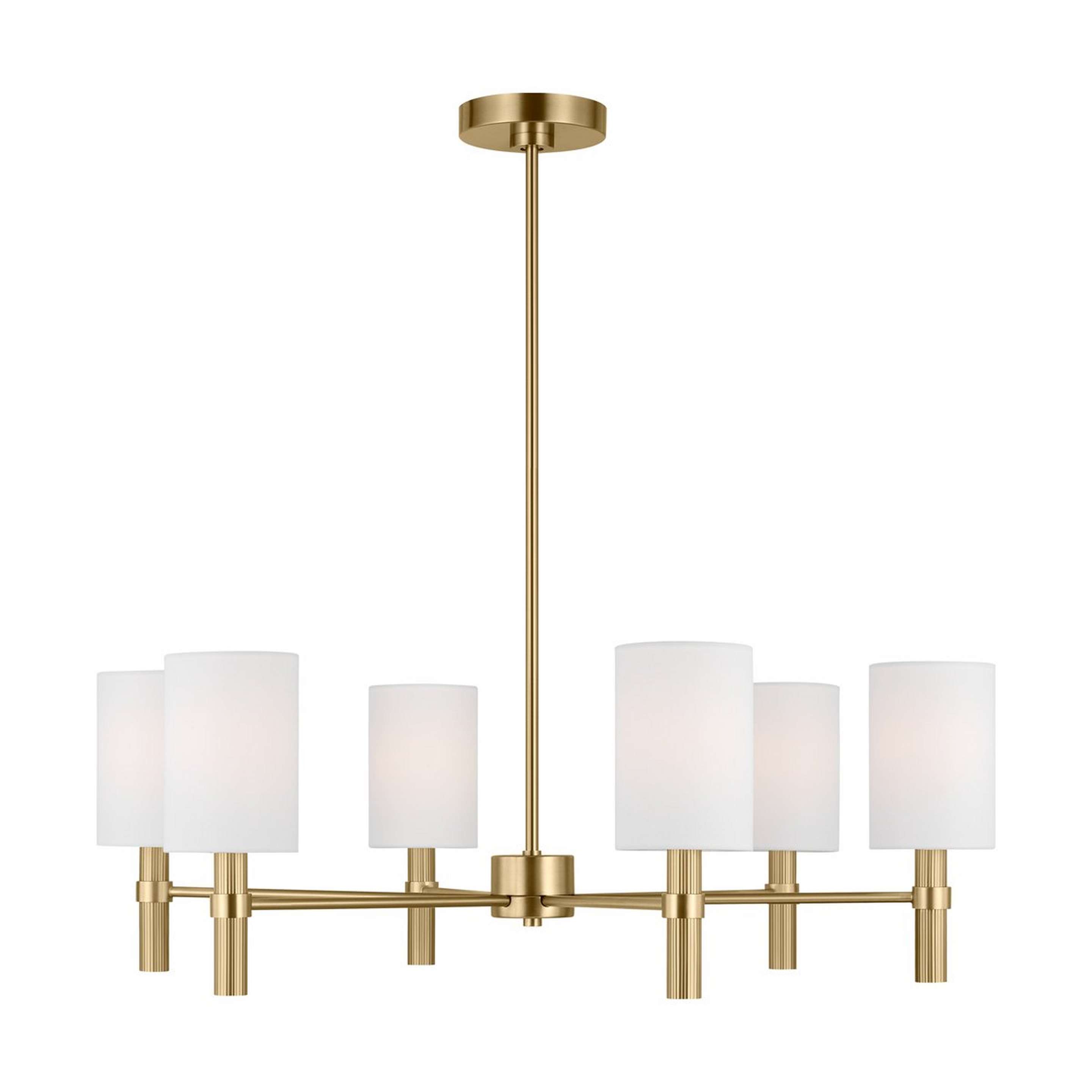 A Manor Chandelier - Large with Satin Brass color