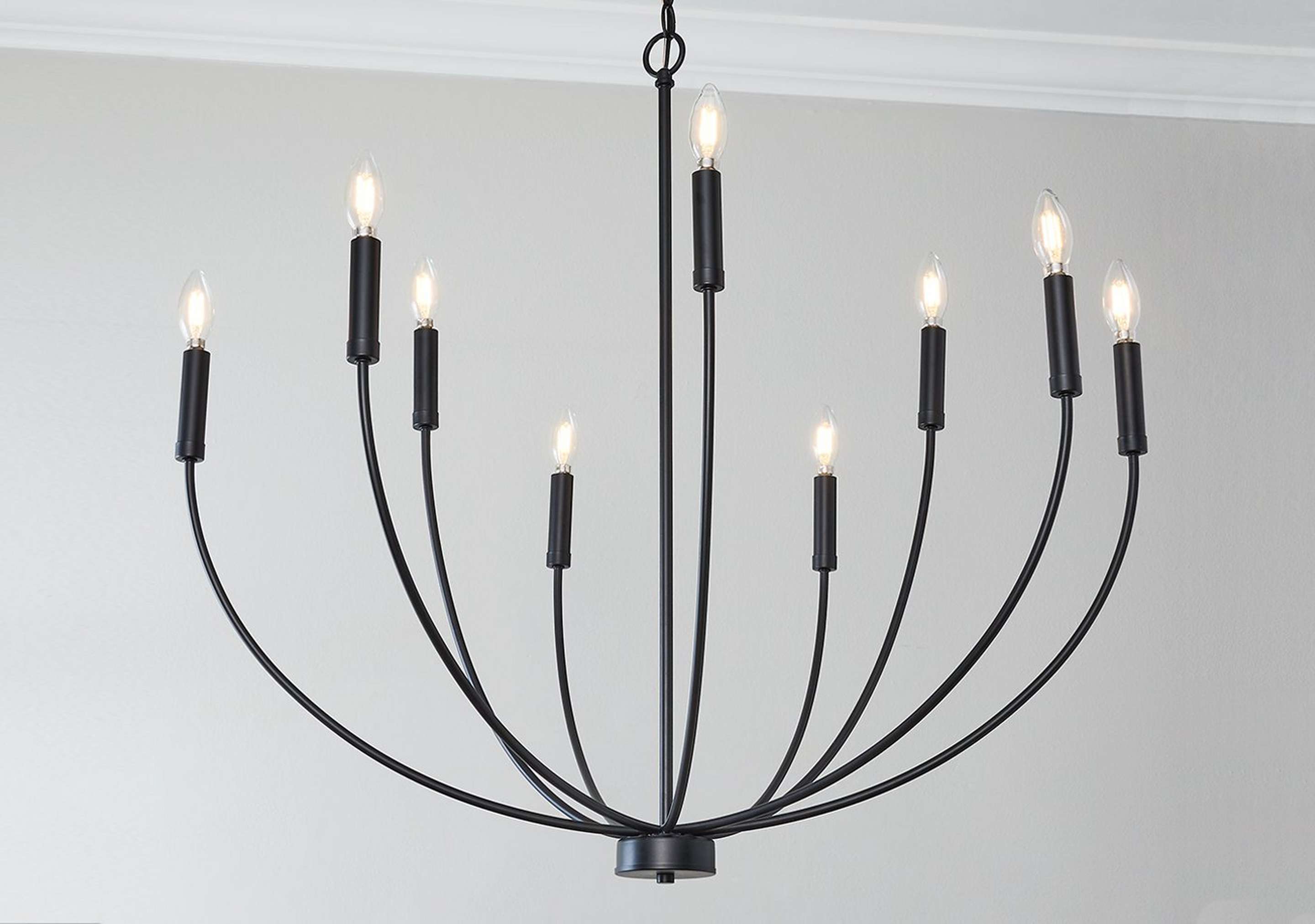 Matte Black Coda Chandelier