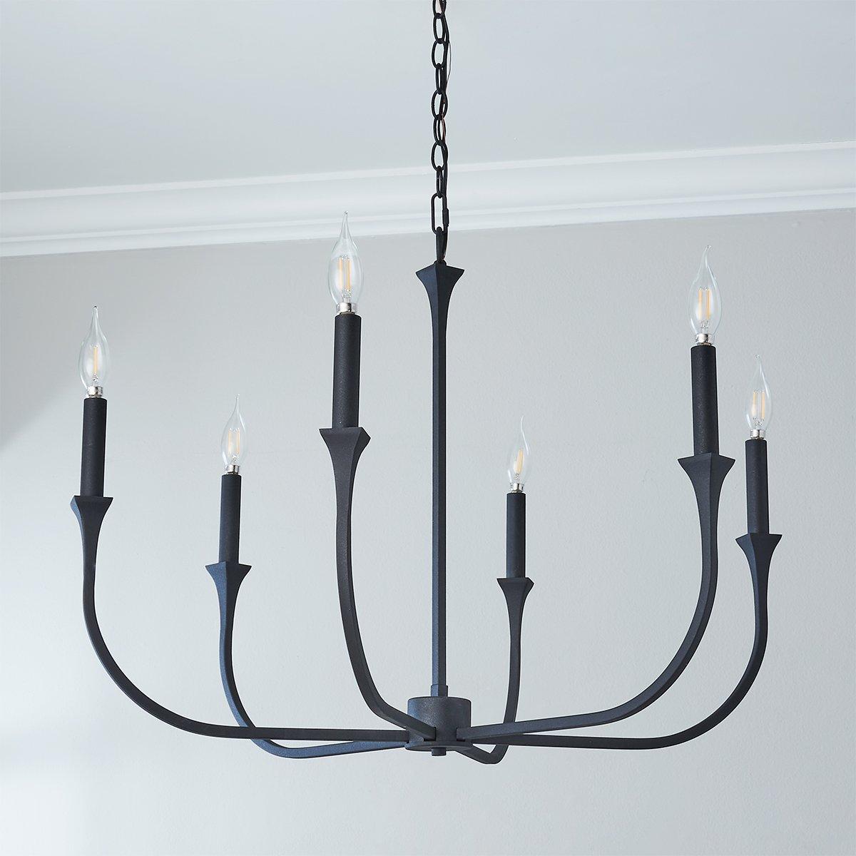 チャーチ　church′s SALLY R　35.5 Maxax Chicago 12-Light Black Metal Branch Chandelier with