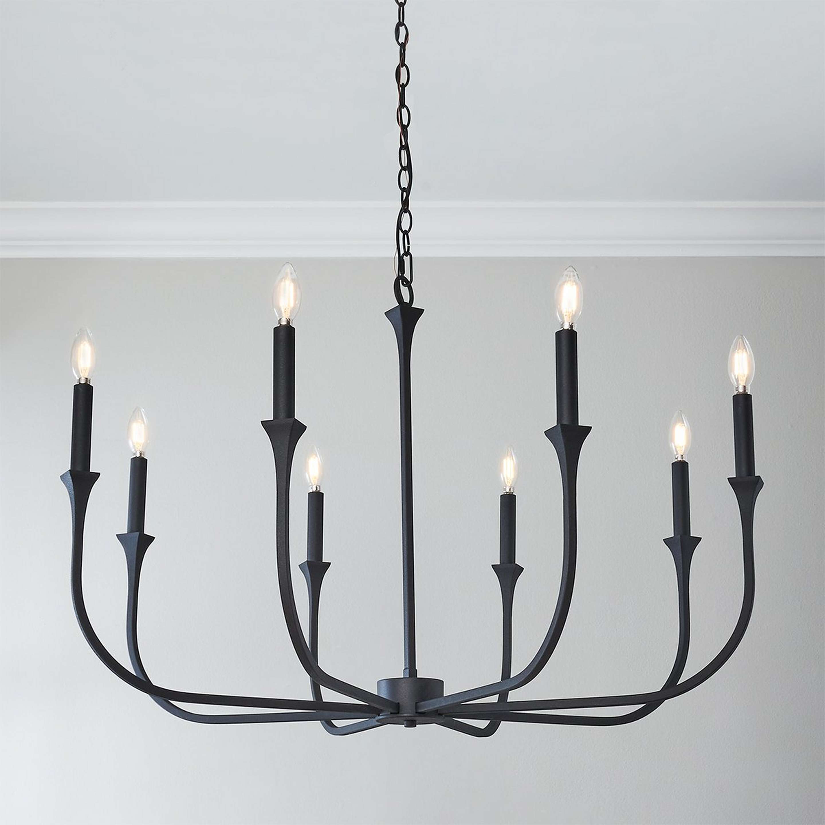 A Rosecott Chandelier - Large with Black / White color