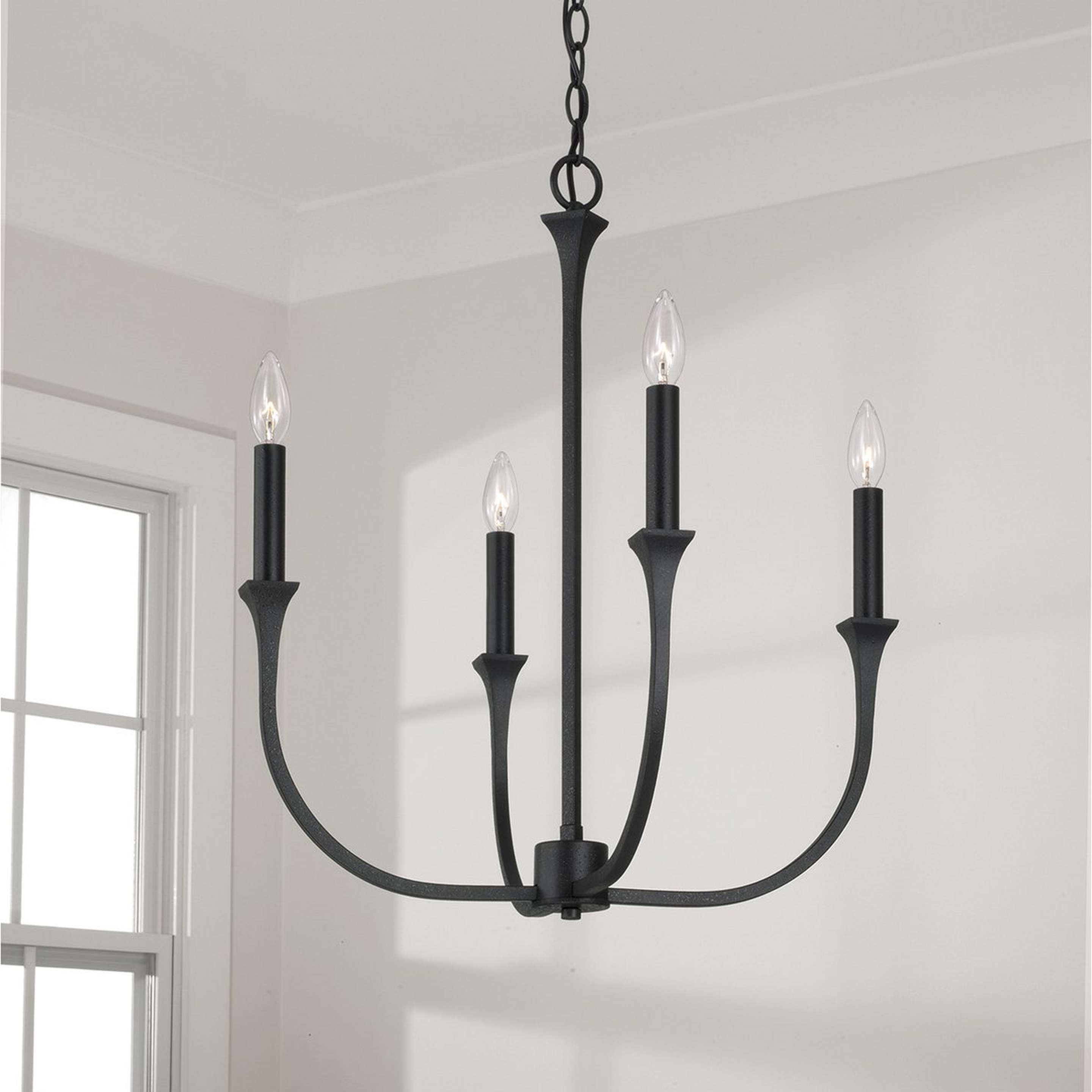 A Rosecott Chandelier - Small with Black / White color