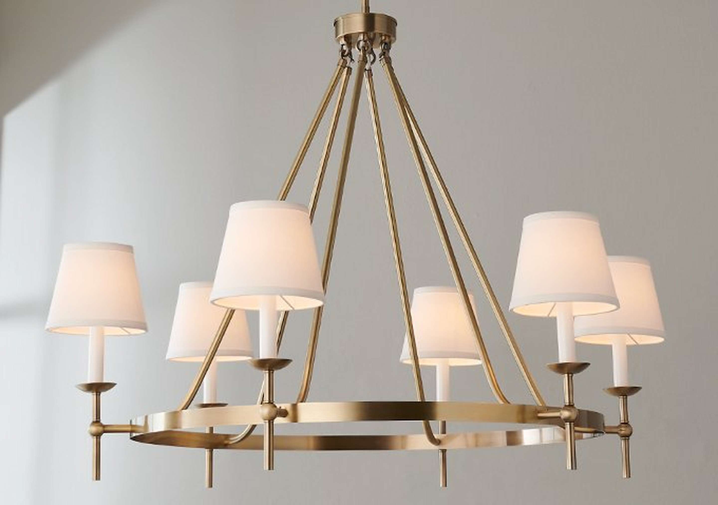 Satin Brass Erin & Ben Co. Watkins Chandelier