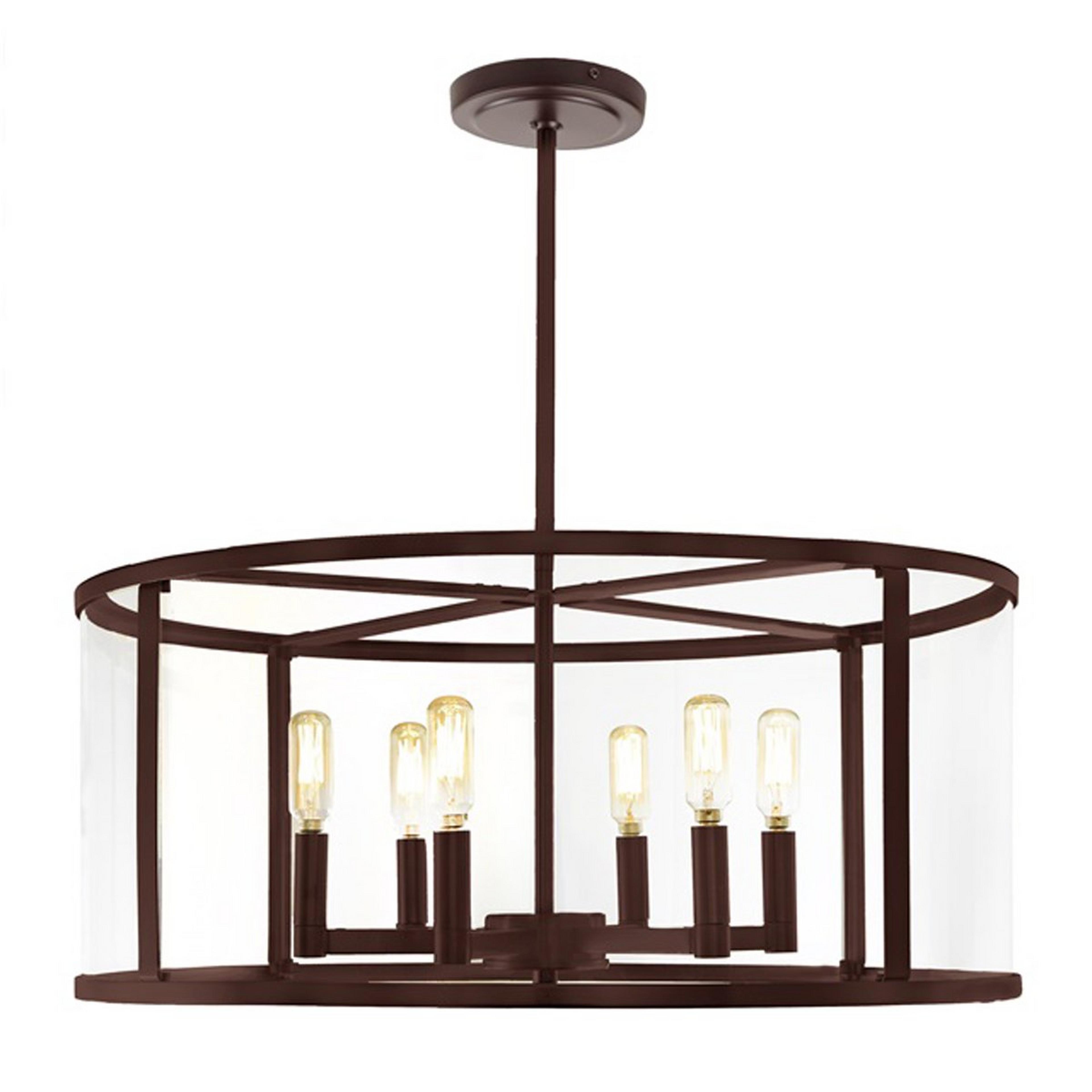 A Piedmont Chandelier with Bronze color