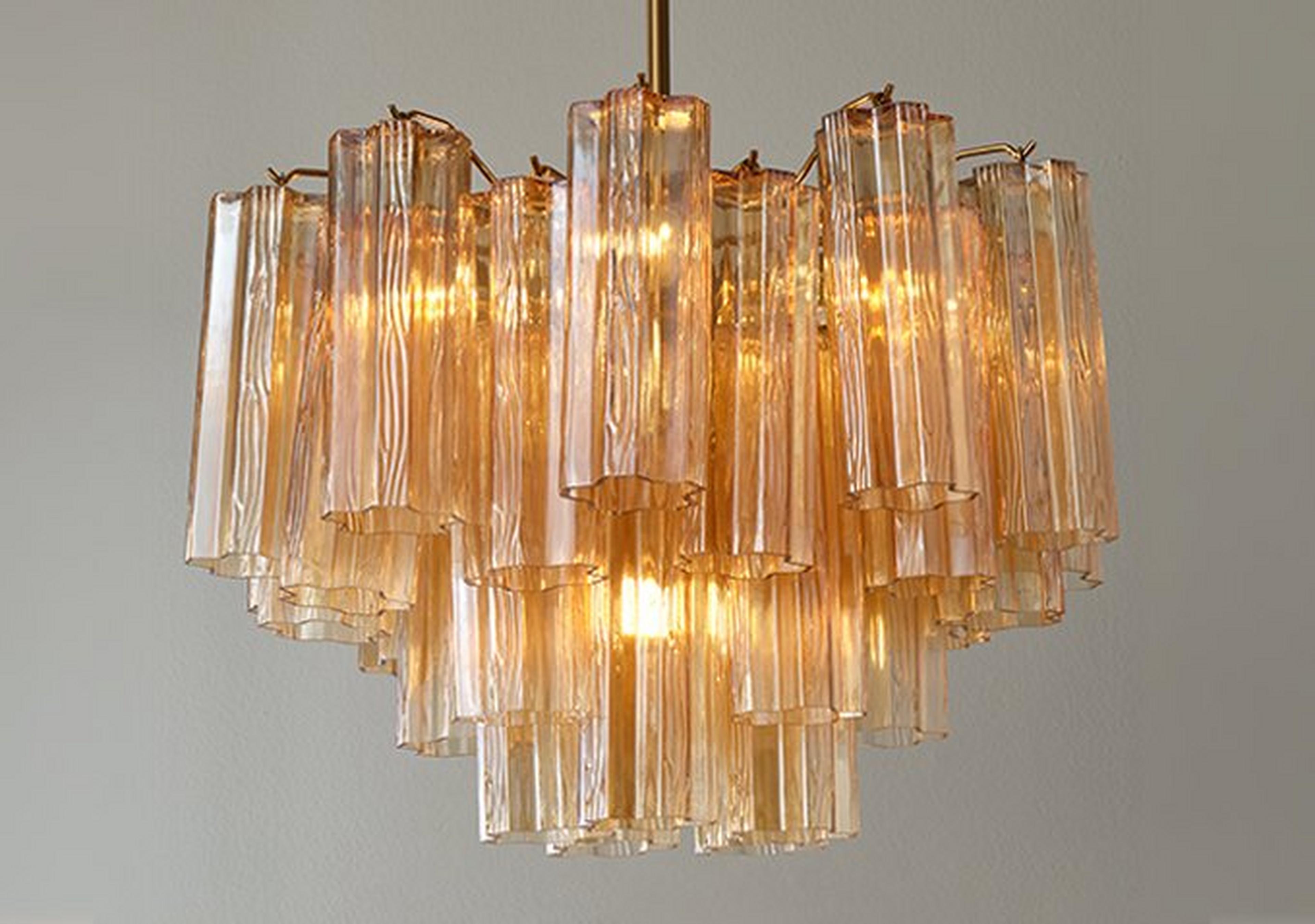 Amber Glass Imondo Chandelier