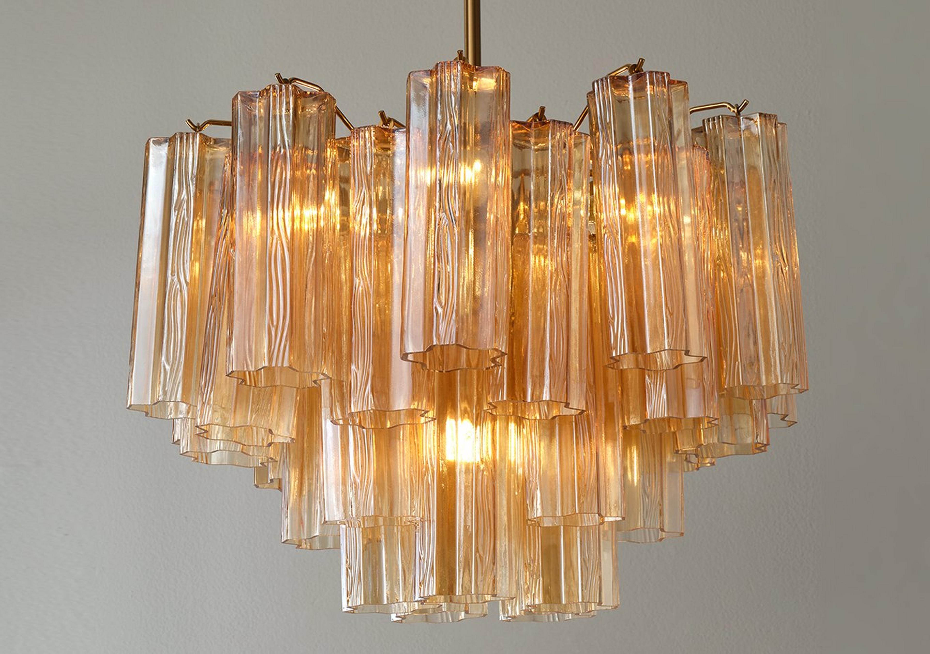 Amber Glass Imondo Chandelier