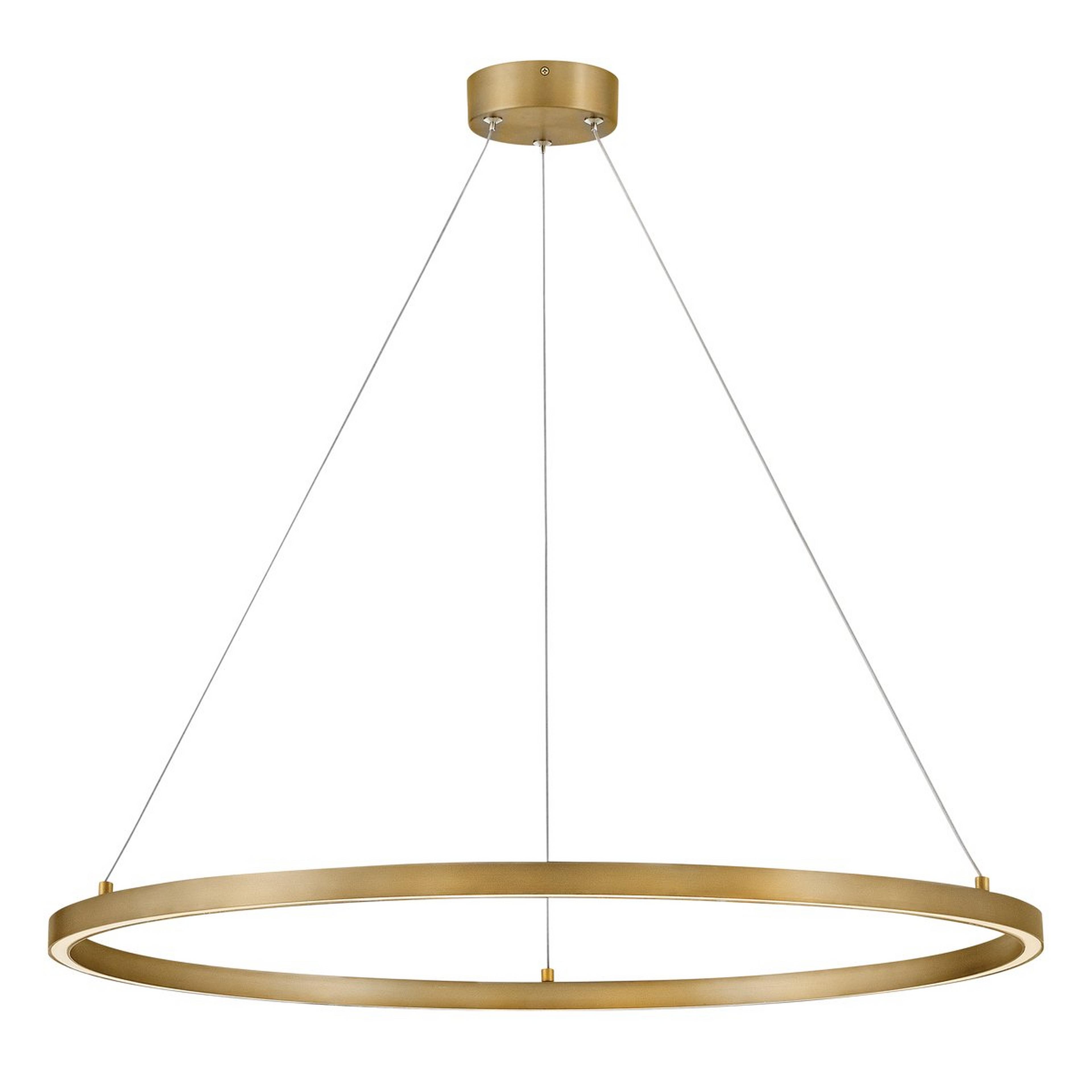 A Glory LED Chandelier - Large with Satin Brass color