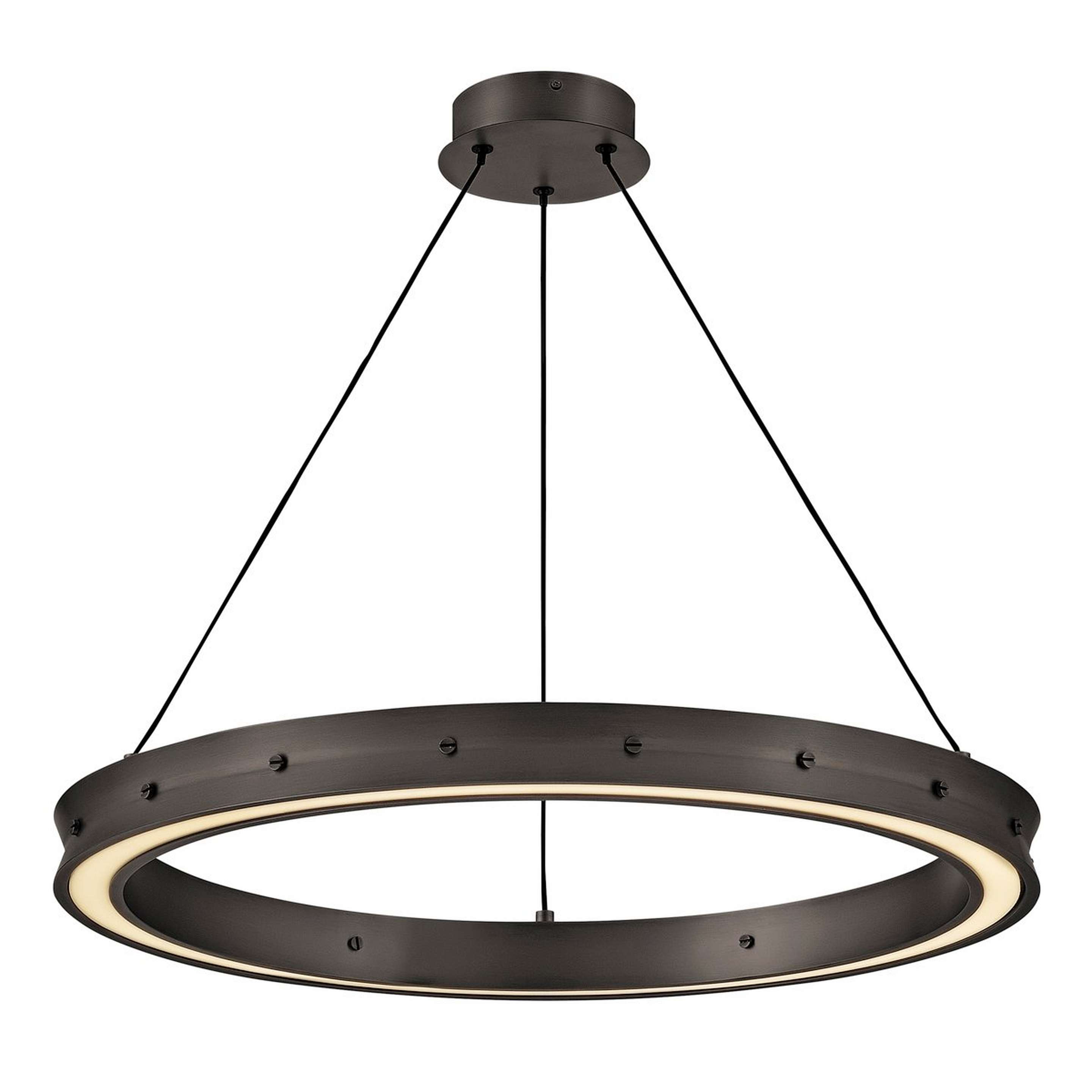 A Virtue LED Chandelier - Small with Satin Black color