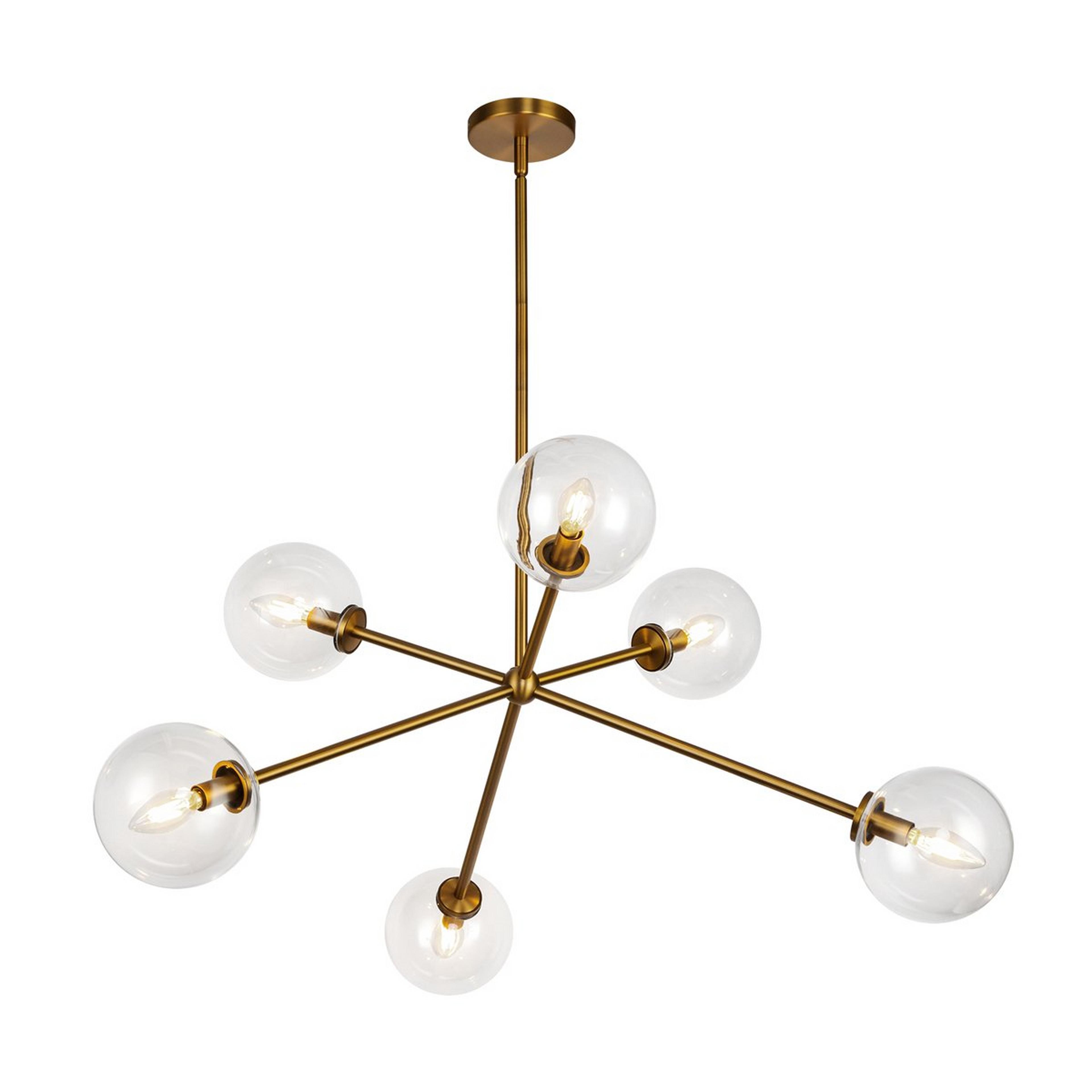 Algonac Spheres Chandelier - Clear