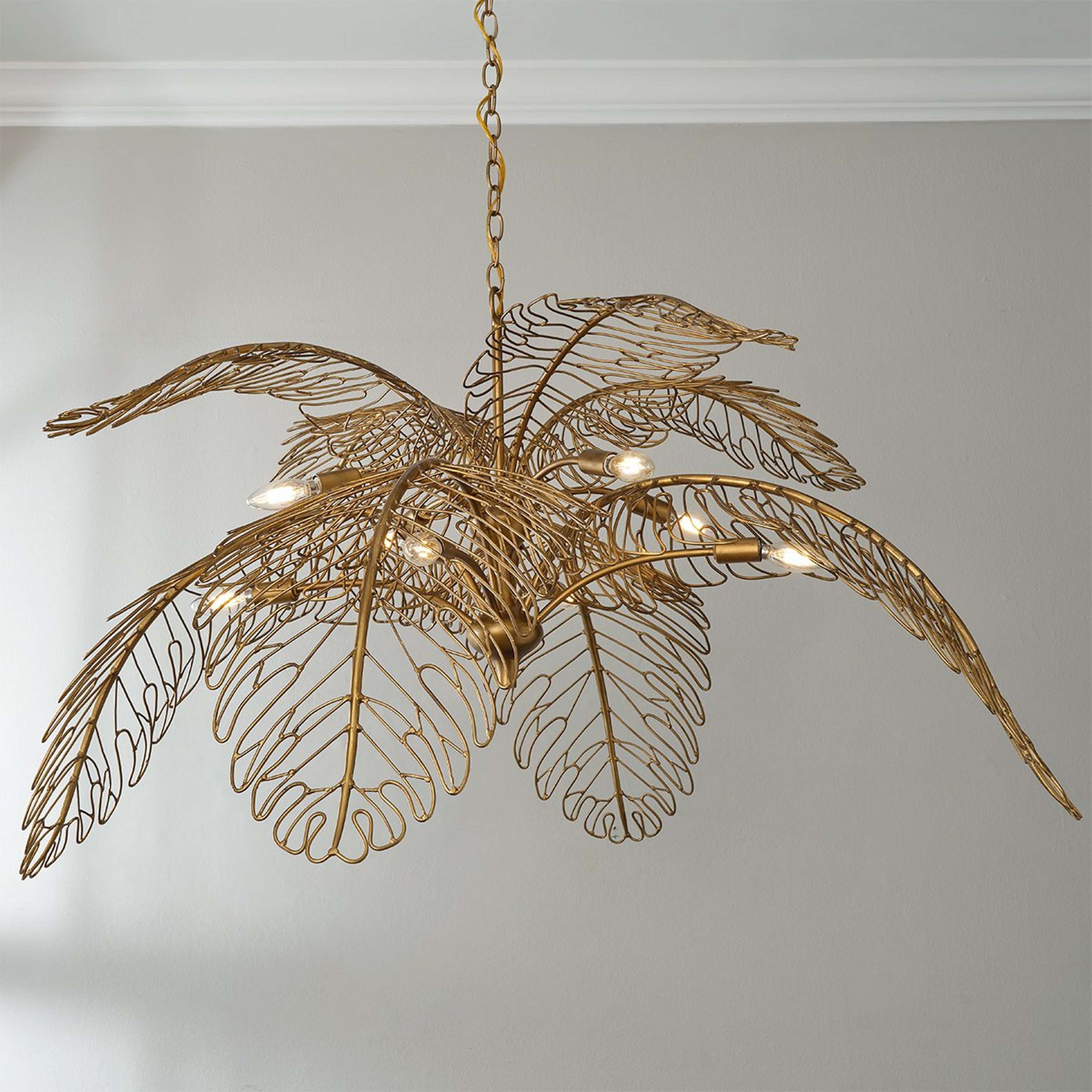 A Messina Chandelier with Aged Gold color