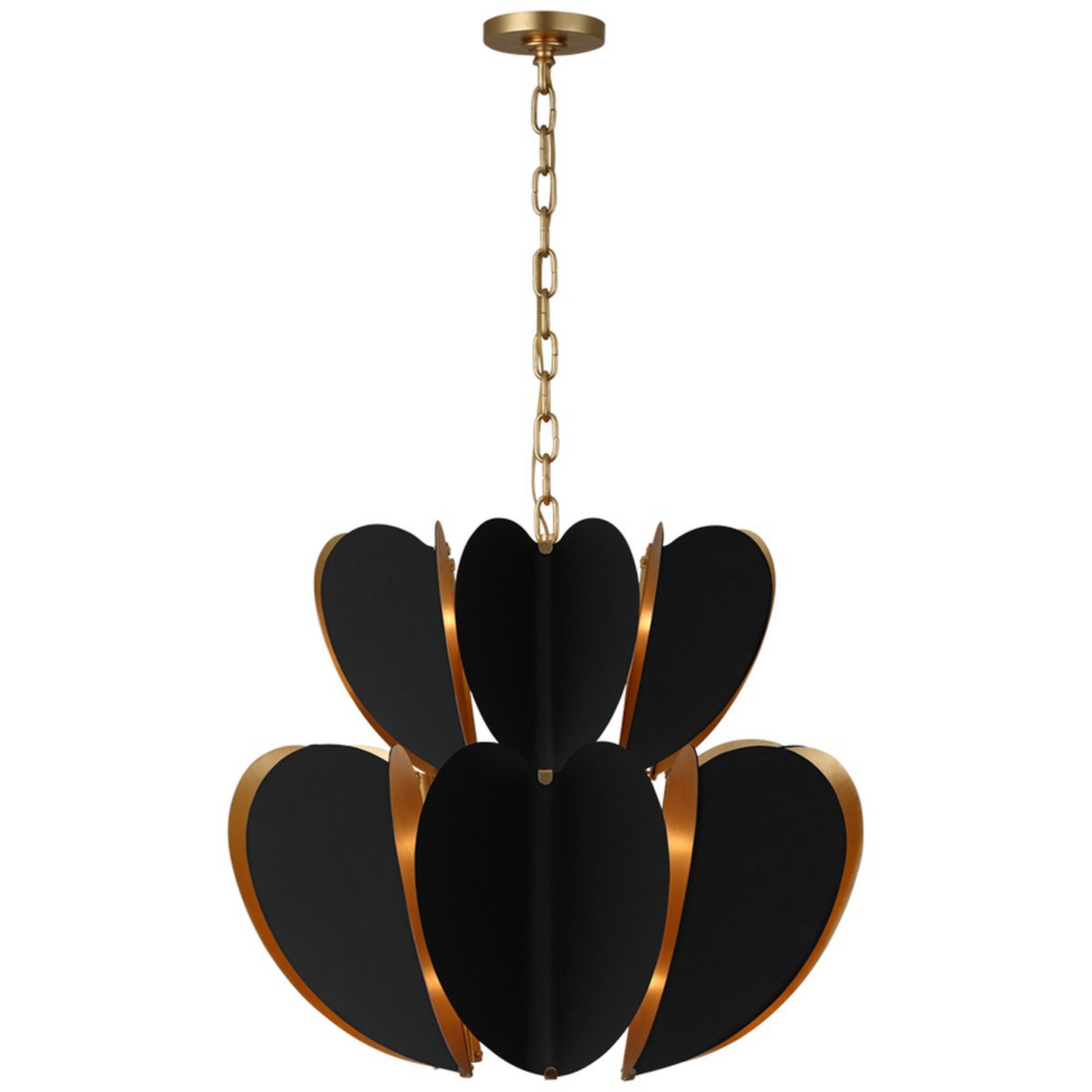 A kate spade new york Danes Chandelier with Matte Black / Antique Gold color