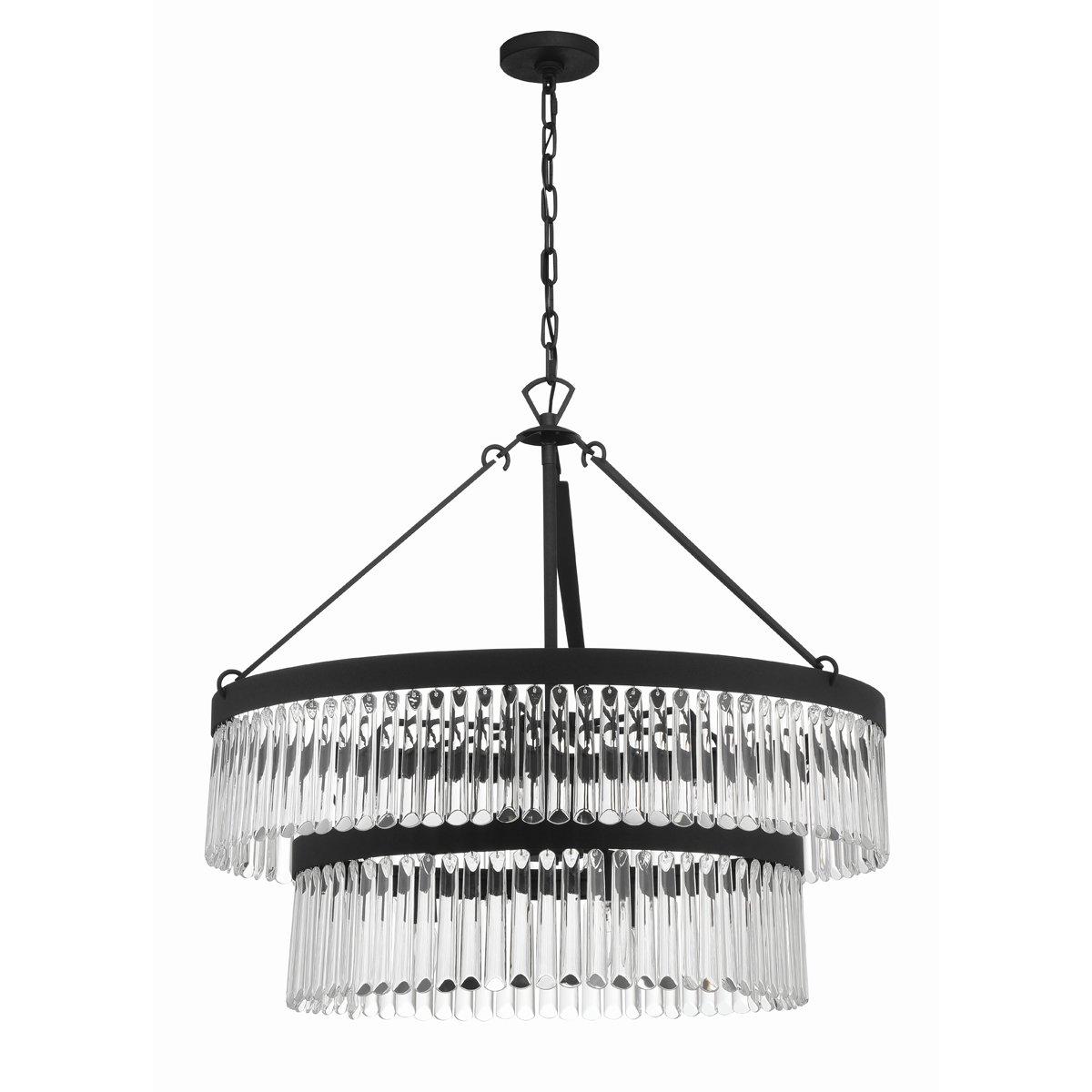 Crystal Alstro Two-Tier Chandelier | Shades of Light