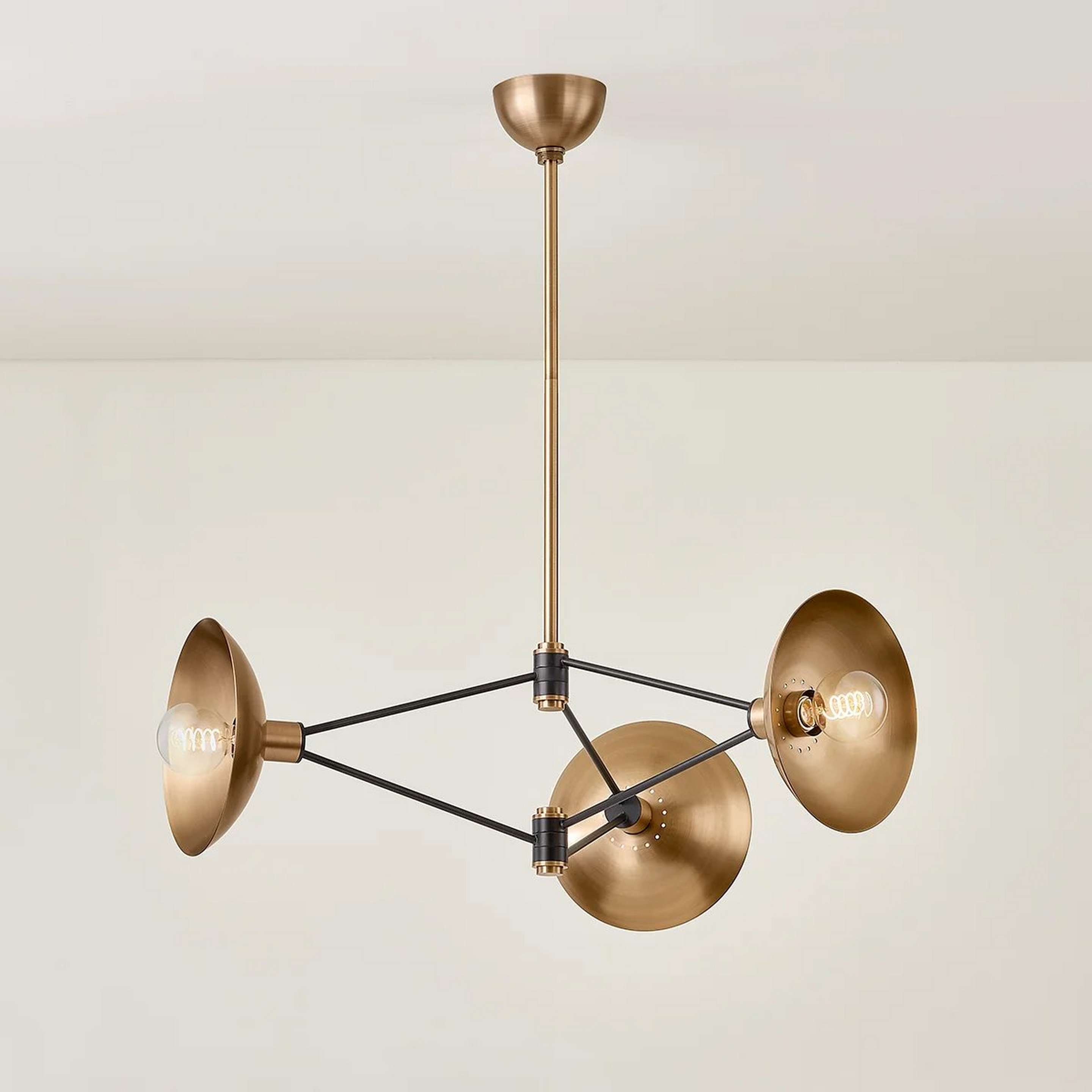 A Mars Chandelier with Brass / Black color