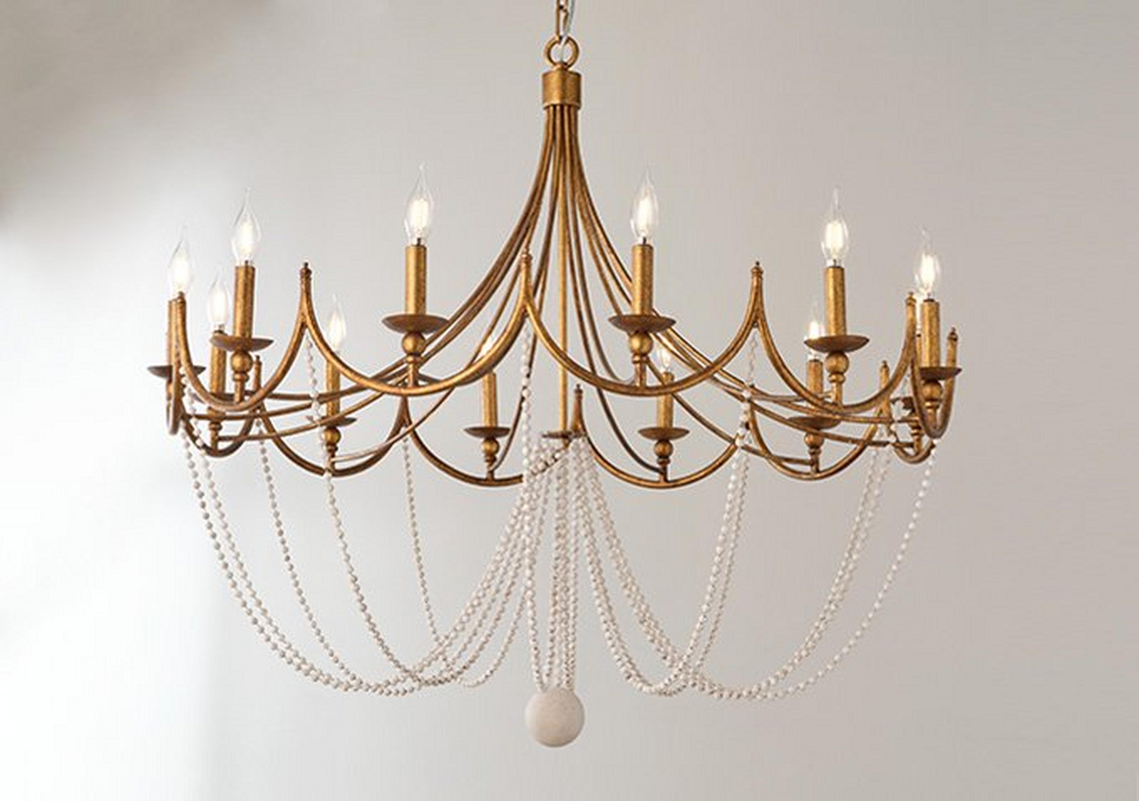Antique Gold Gaston Chandelier
