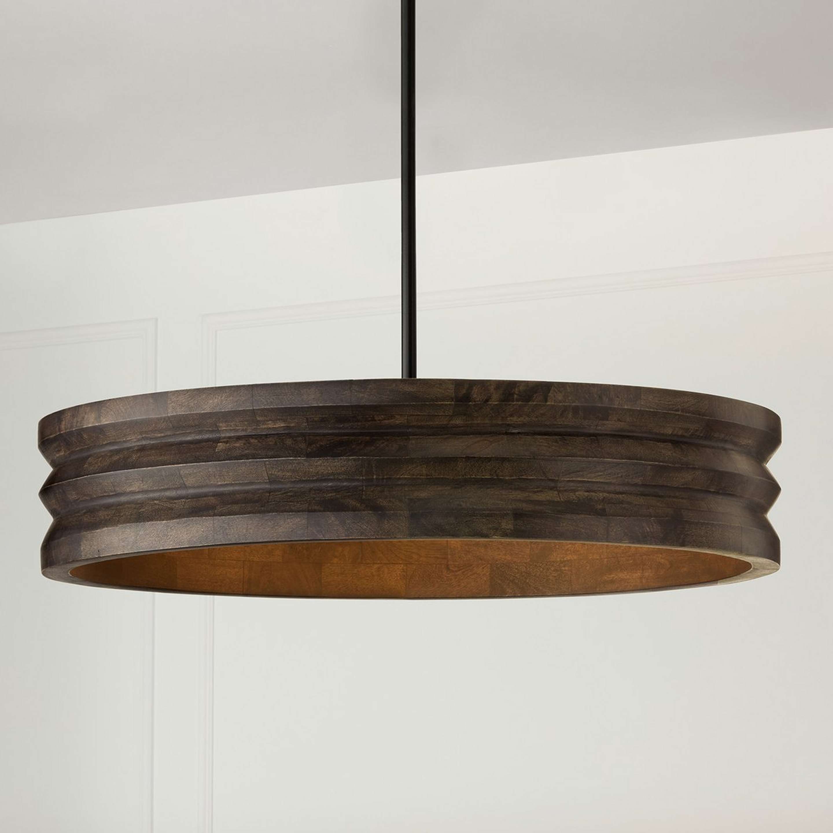 A Harvinder Chandelier - Ring with Black / Espresso color