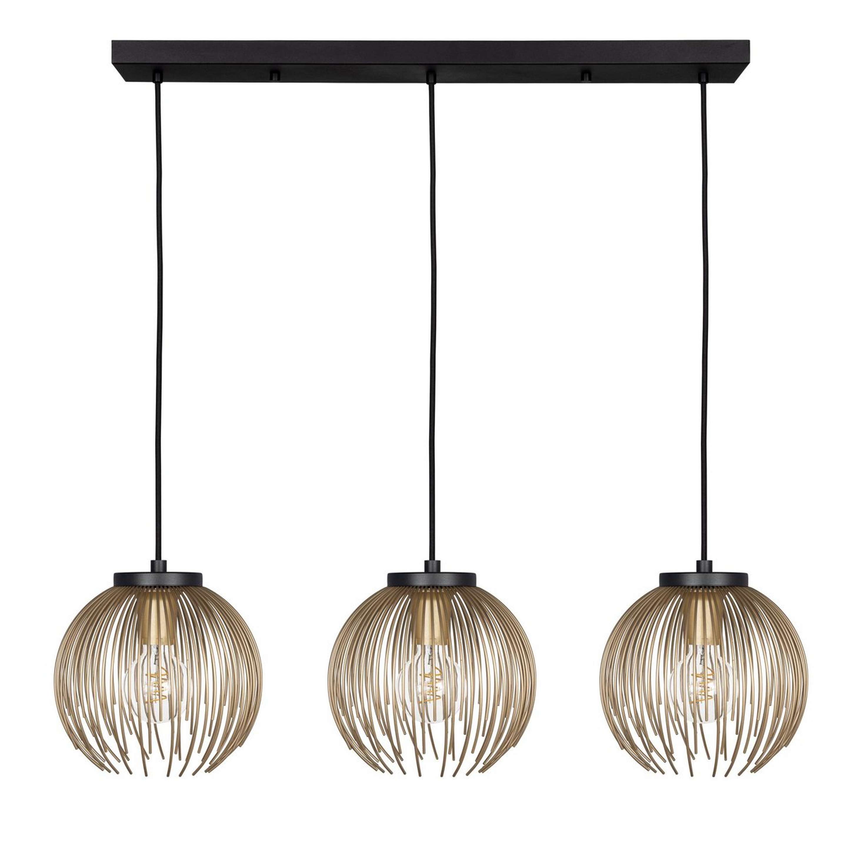 A Salsola Island Chandelier with Gold color