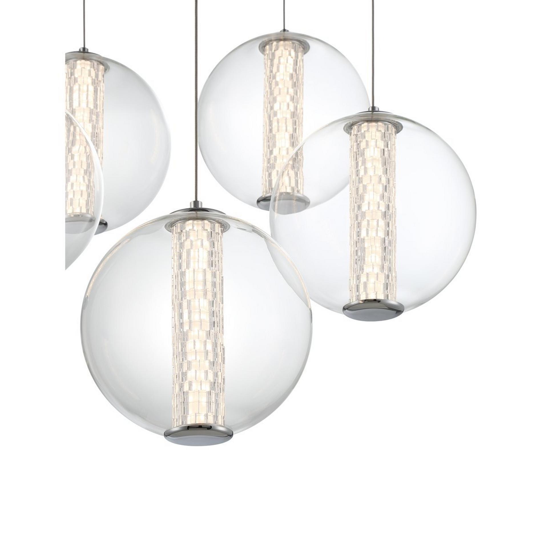 Spectrogram LED Chandelier - 5 Light - Clear | Shades of Light