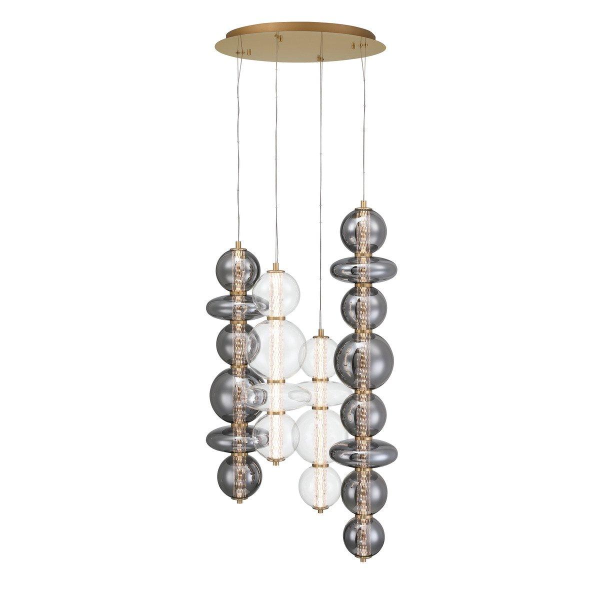 Spectrogram LED Chandelier - 4 Light | Shades of Light