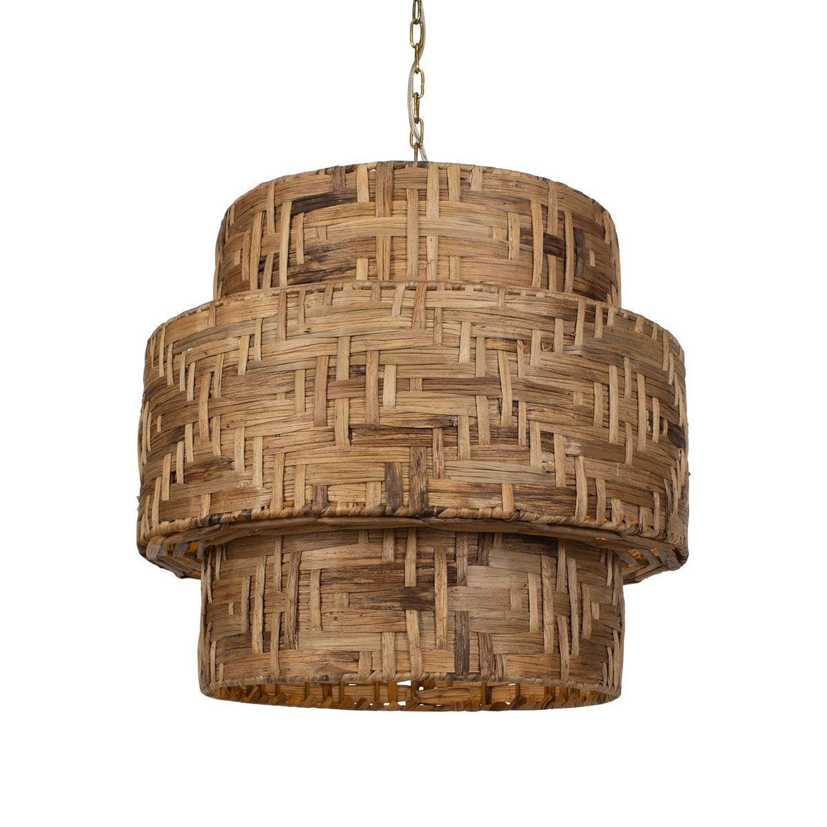 A Aquinnah Chandelier with Rattan color