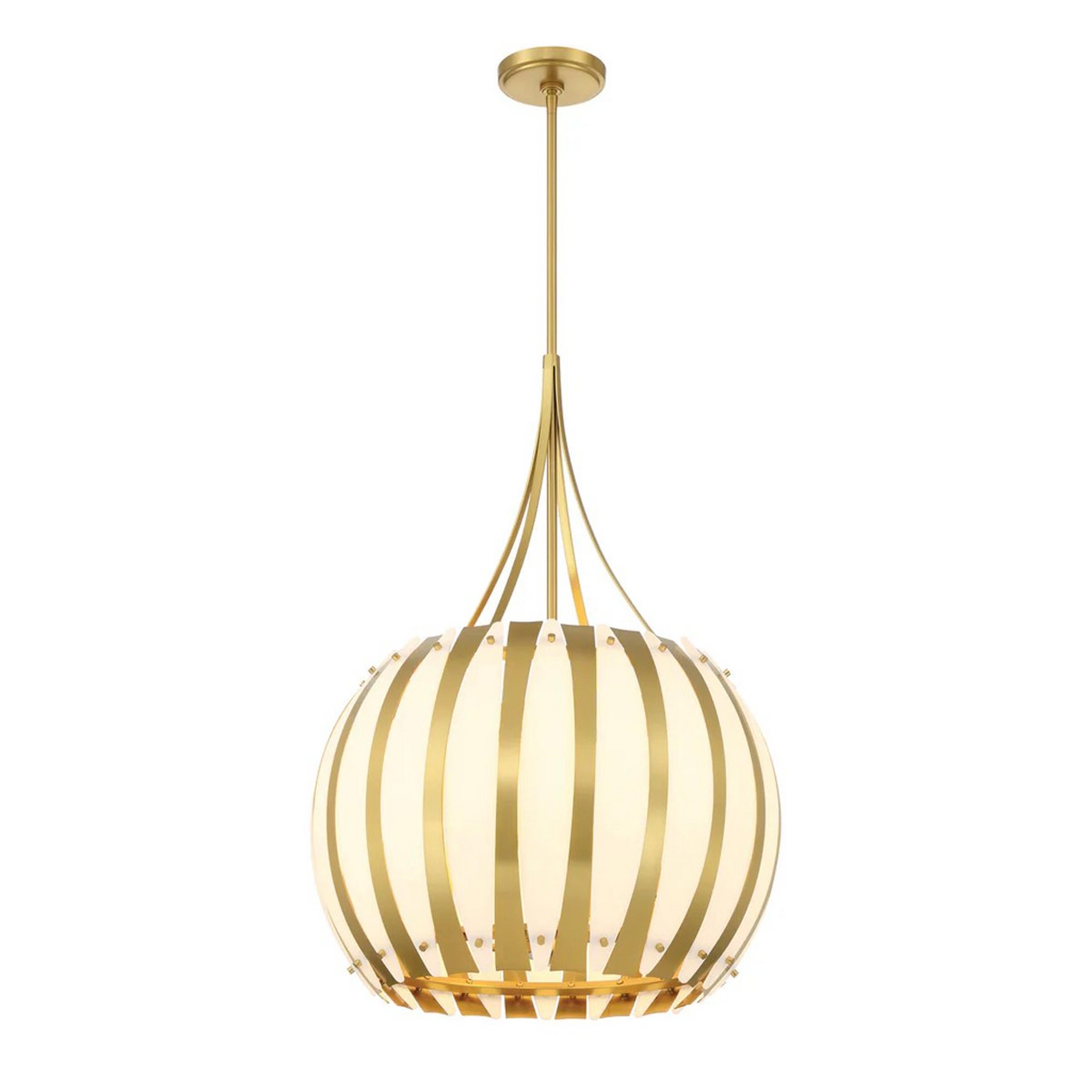 A Scythia Chandelier with Gold / White Acrylic color