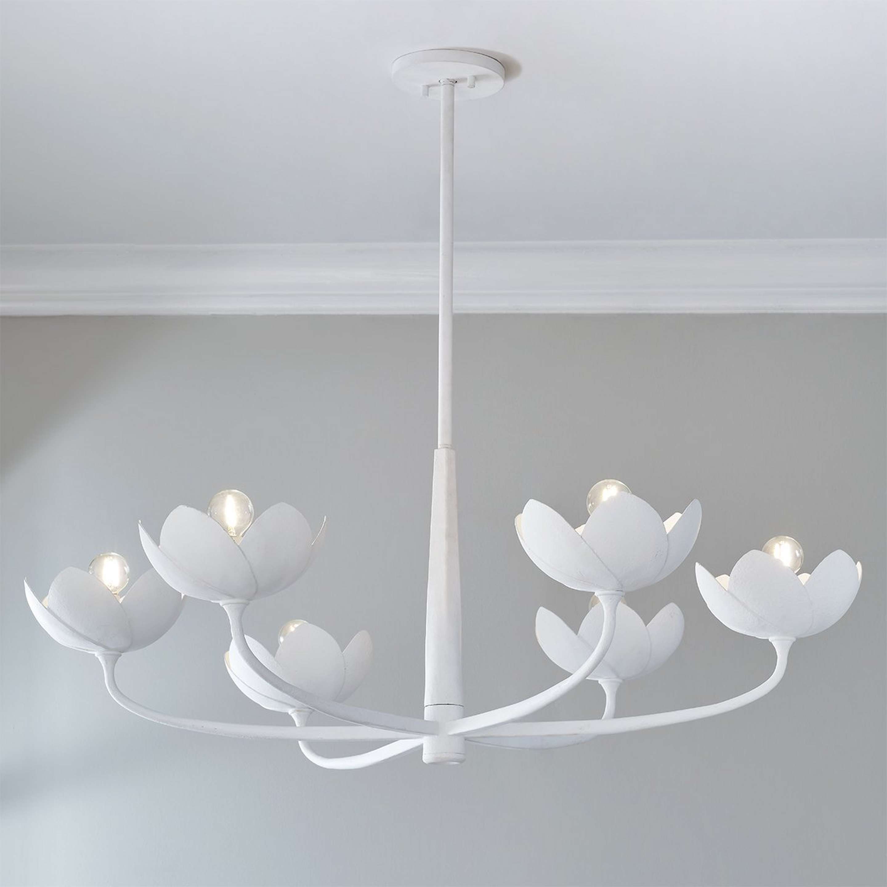 A Gabriella Chandelier with White color