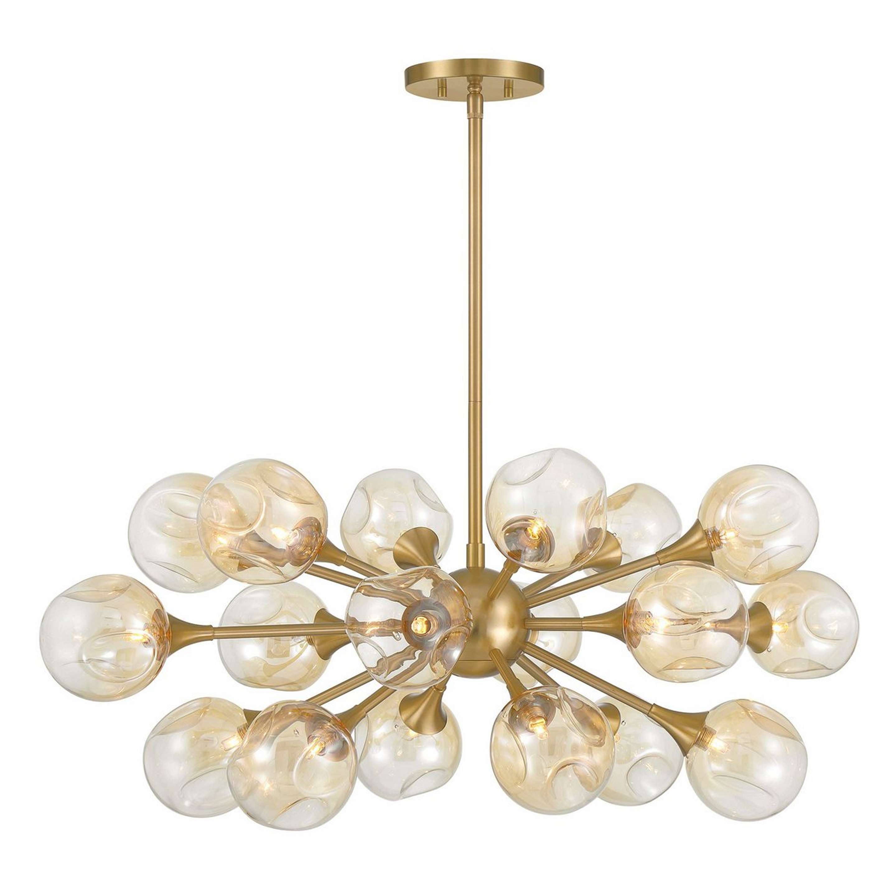 A Brookbury Chandelier with Warm Brass color
