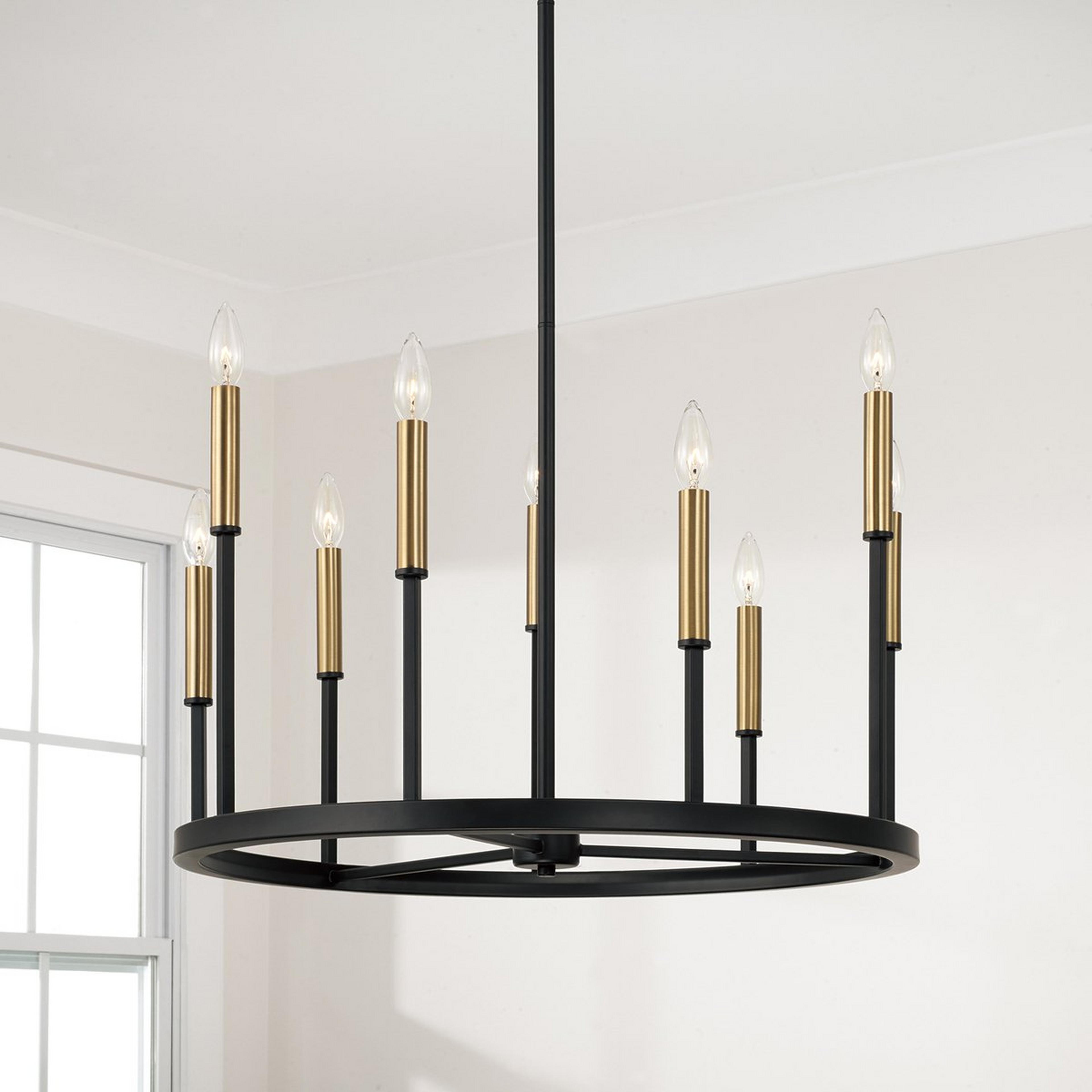 A Marquess Chandelier - Small with Dark Bronze / Brass color