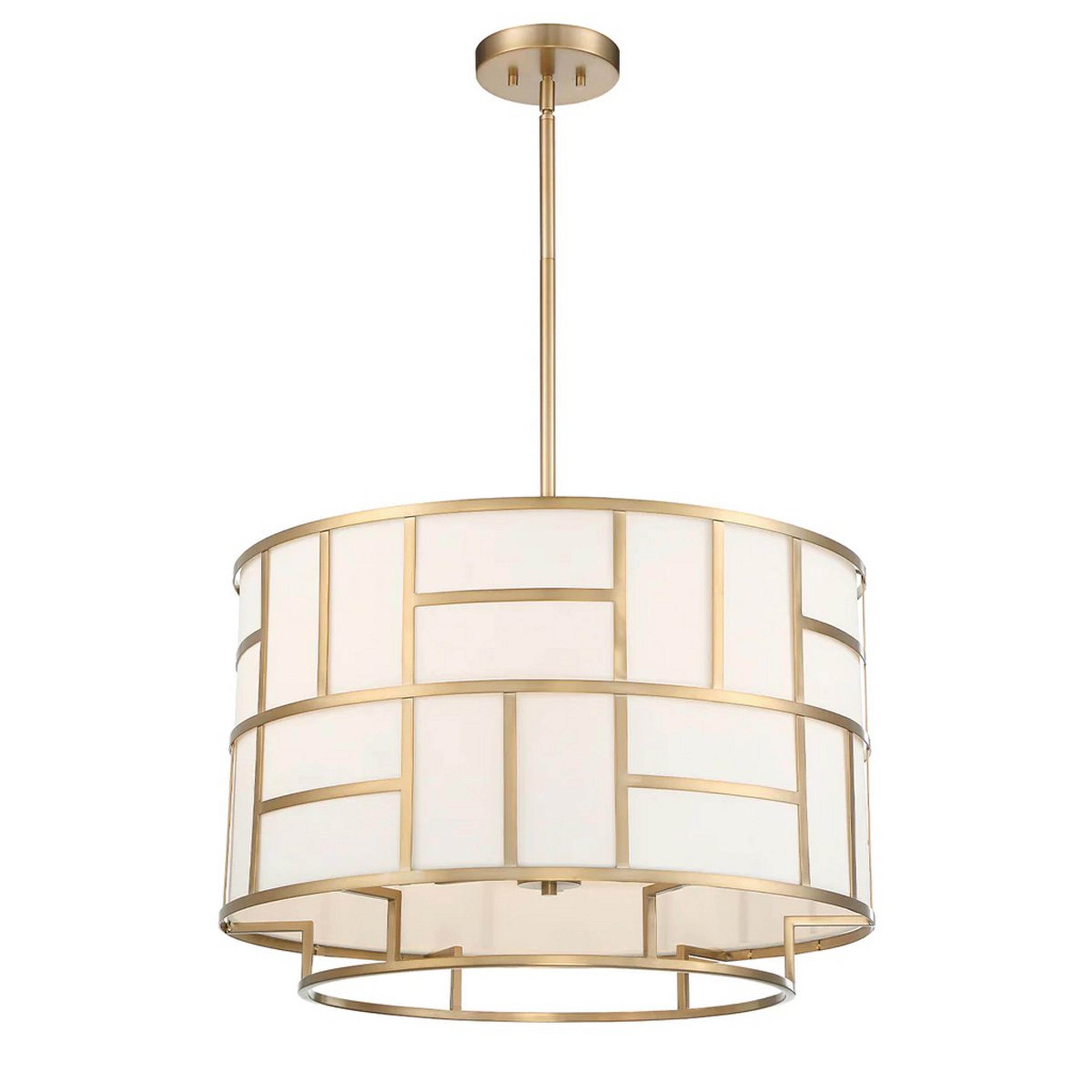 A Elliston Chandelier with Gold / White color
