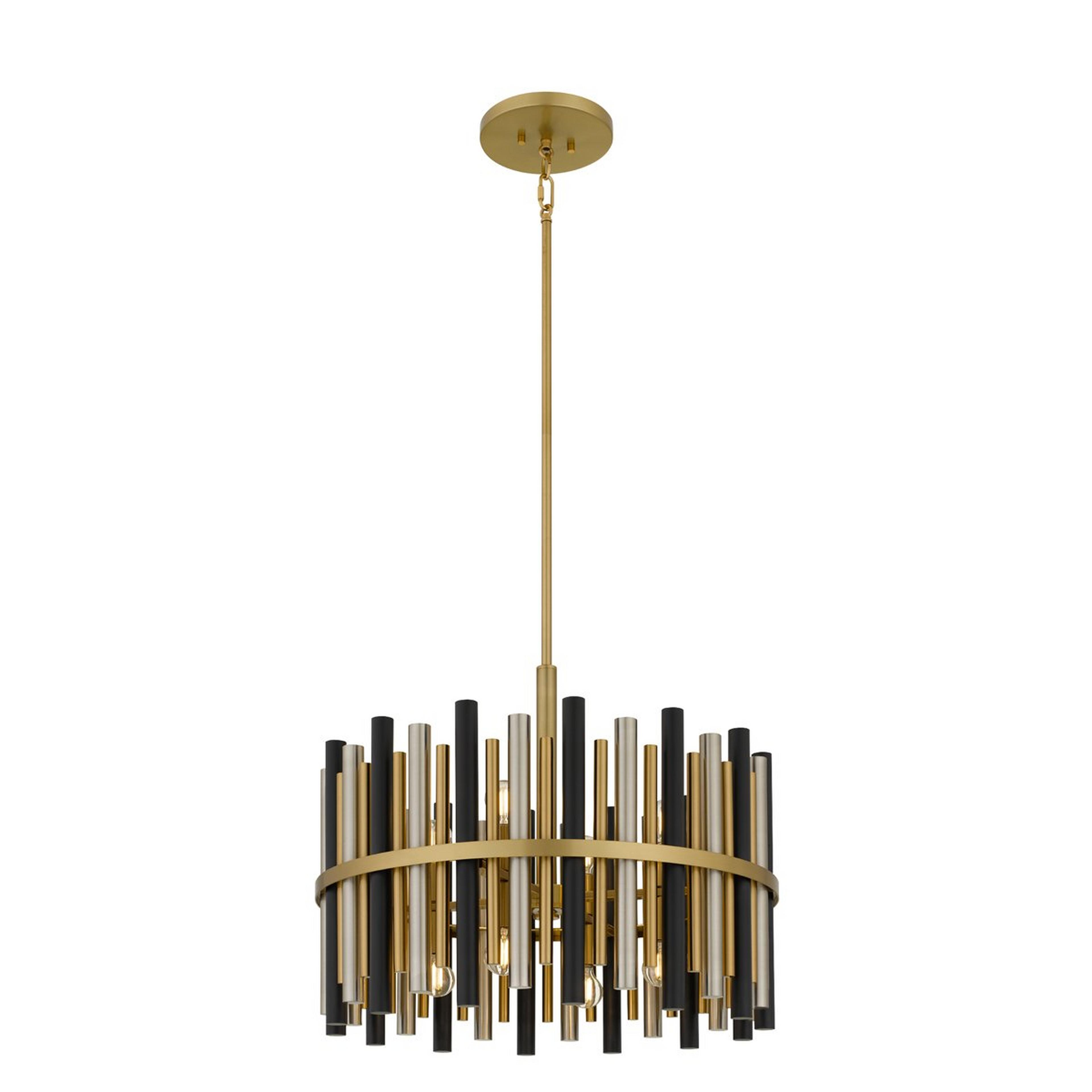 A Sovereign Chandelier - Small with Brushed Brass / Nickel / Black color