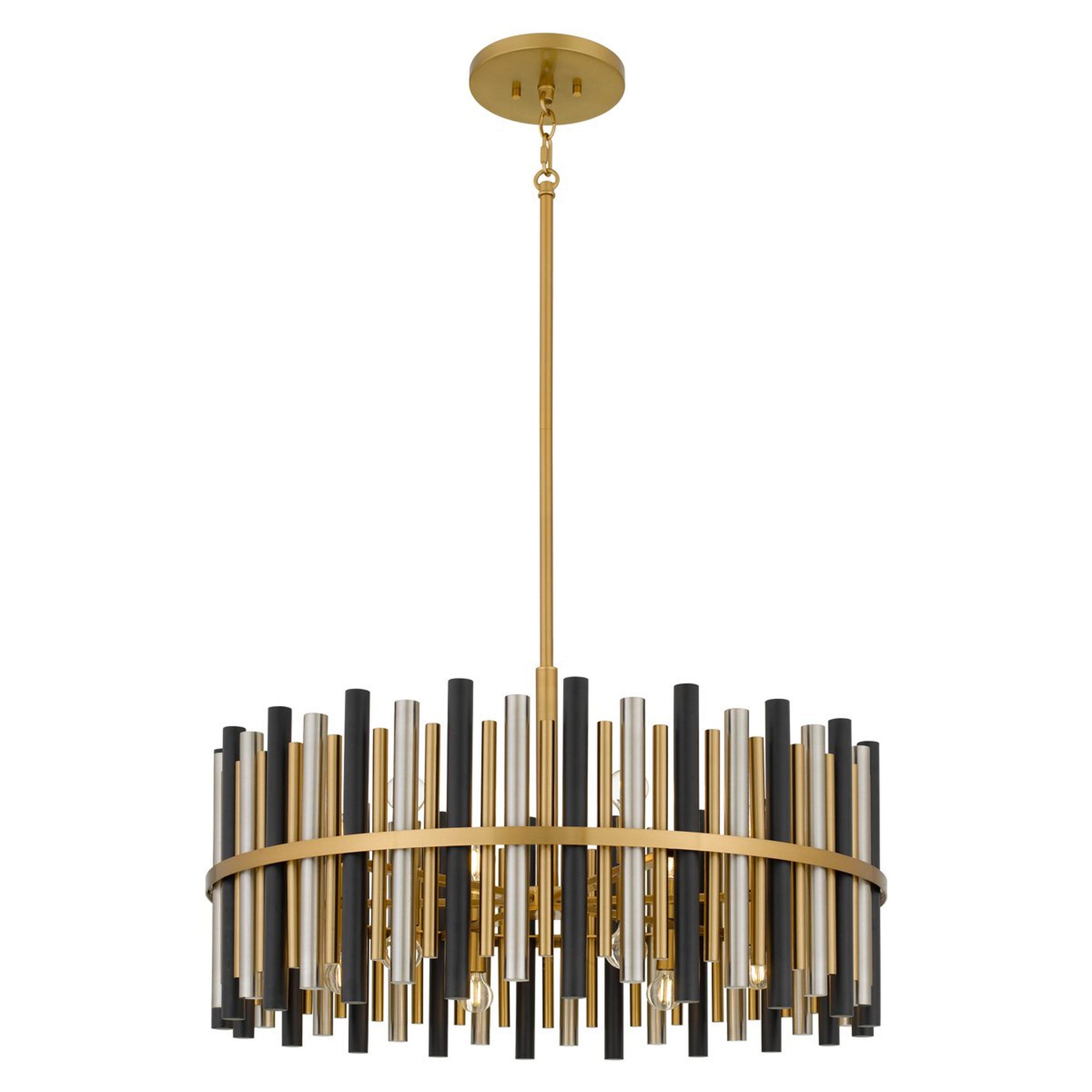 A Sovereign Chandelier - Large with Brushed Brass / Nickel / Black color