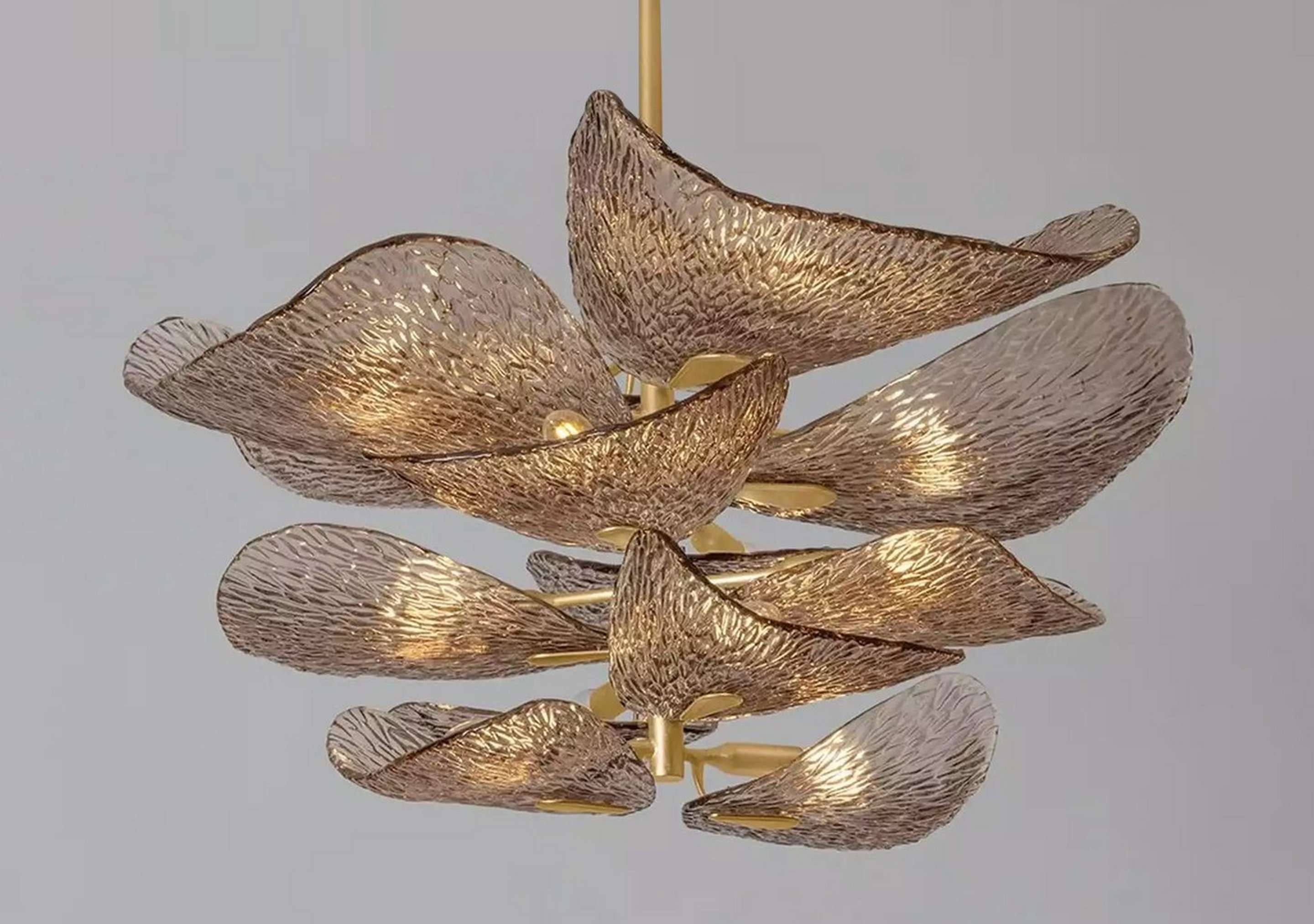 Vintage Gold Leaf Larue Chandelier