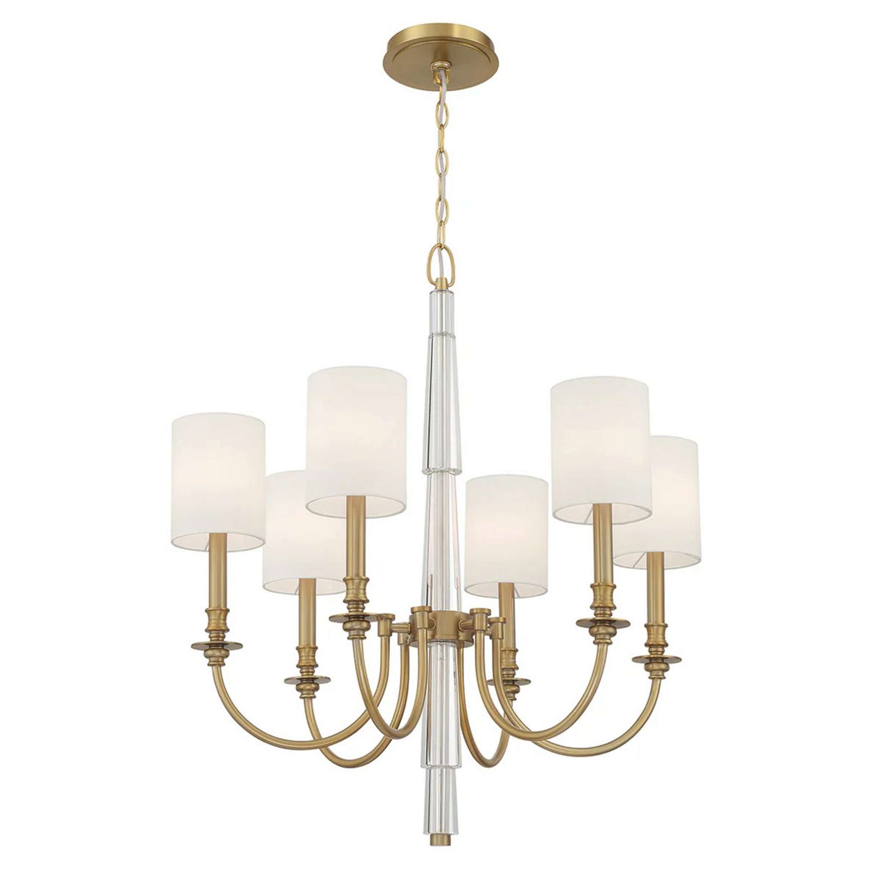 A Kingsmont Chandelier with Gold / Crystal / White color