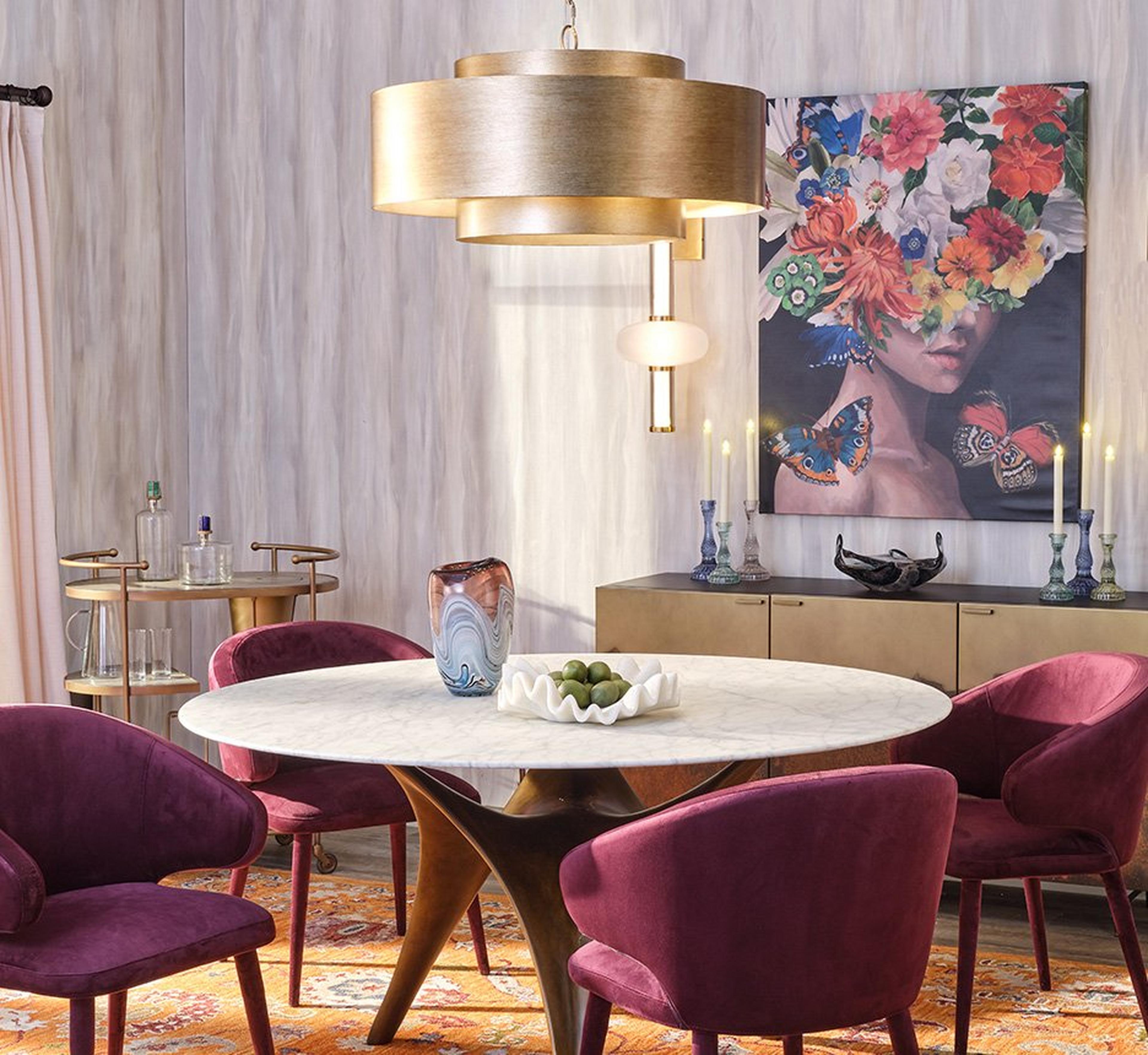 Aged Gold Amalia Chandelier