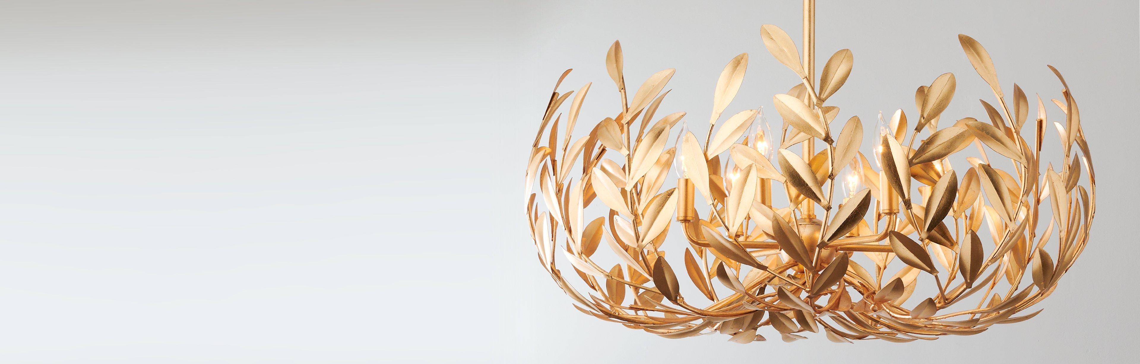Olive Leaf Blooming Chandelier
