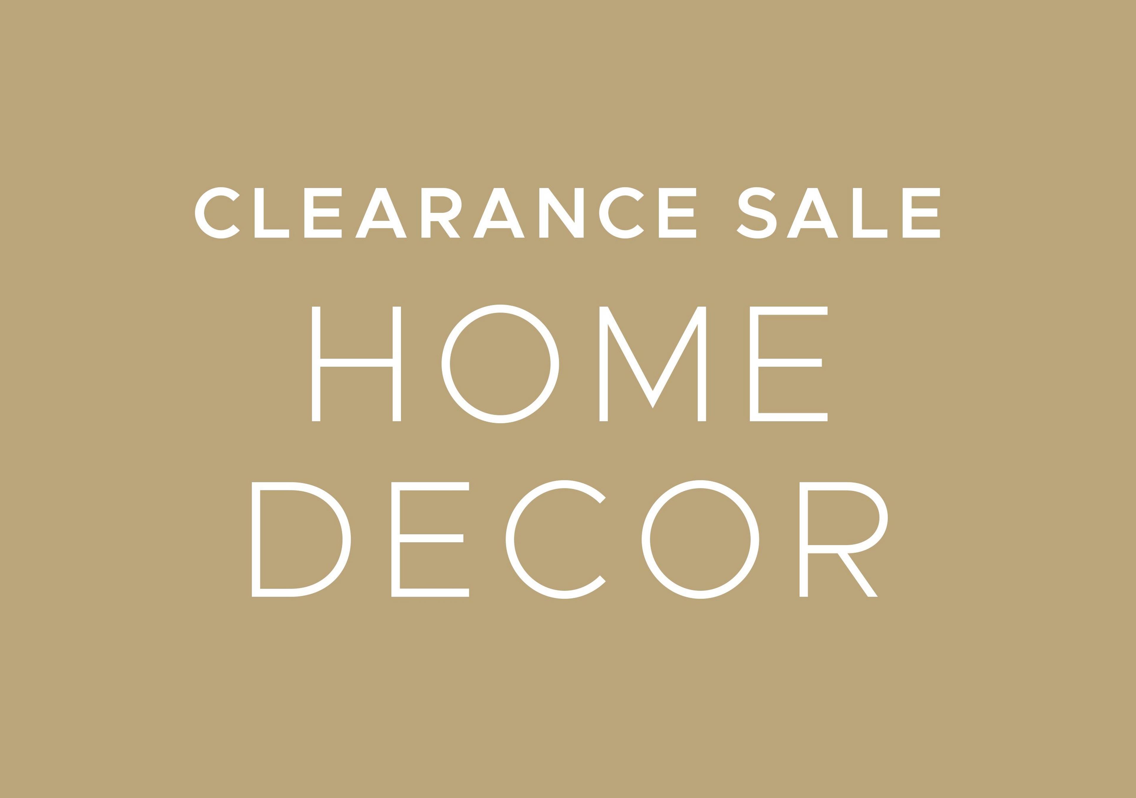 Clearance Sale Home Decor