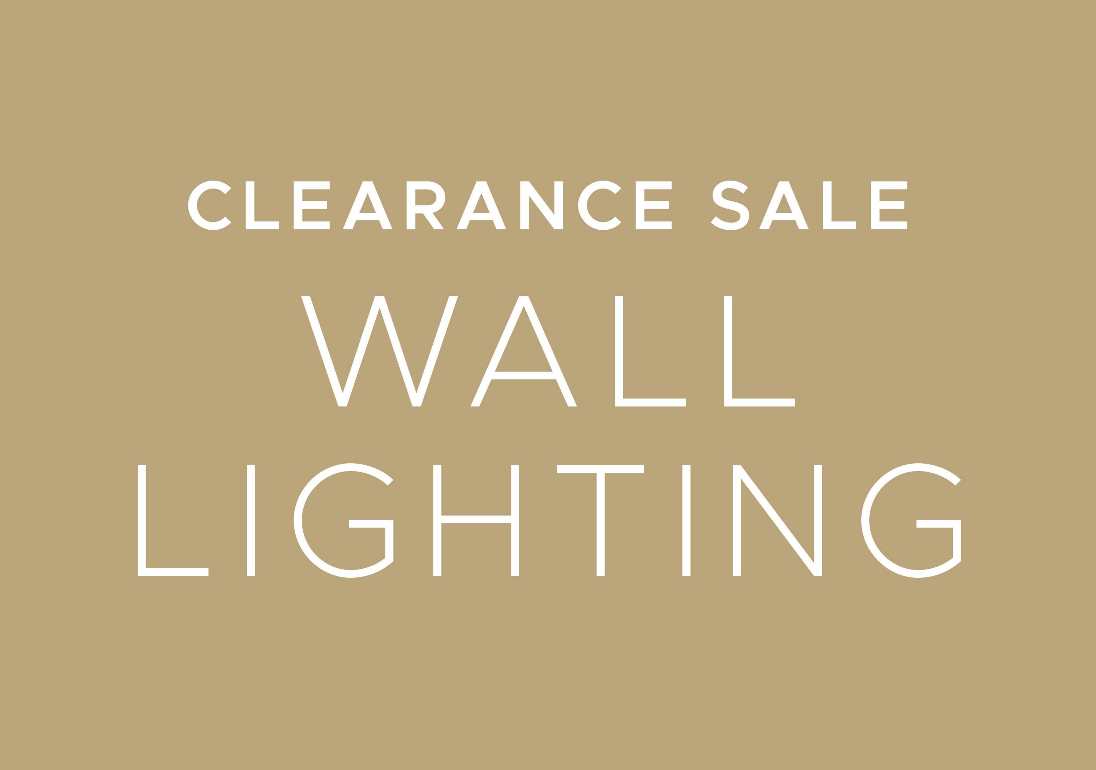 Clearance Sale Wall Lighting