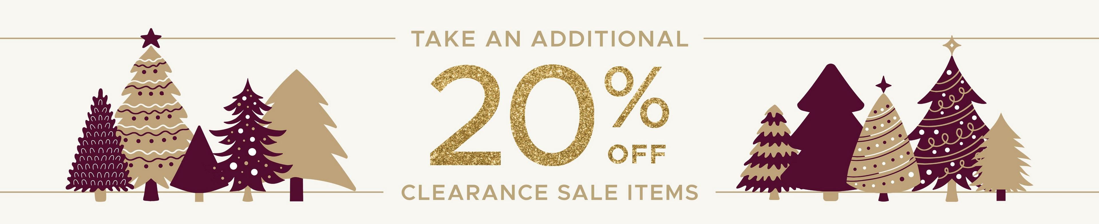 Additional 20% off all clearance sale items during Shades of Light's Biggest Sale of the Year