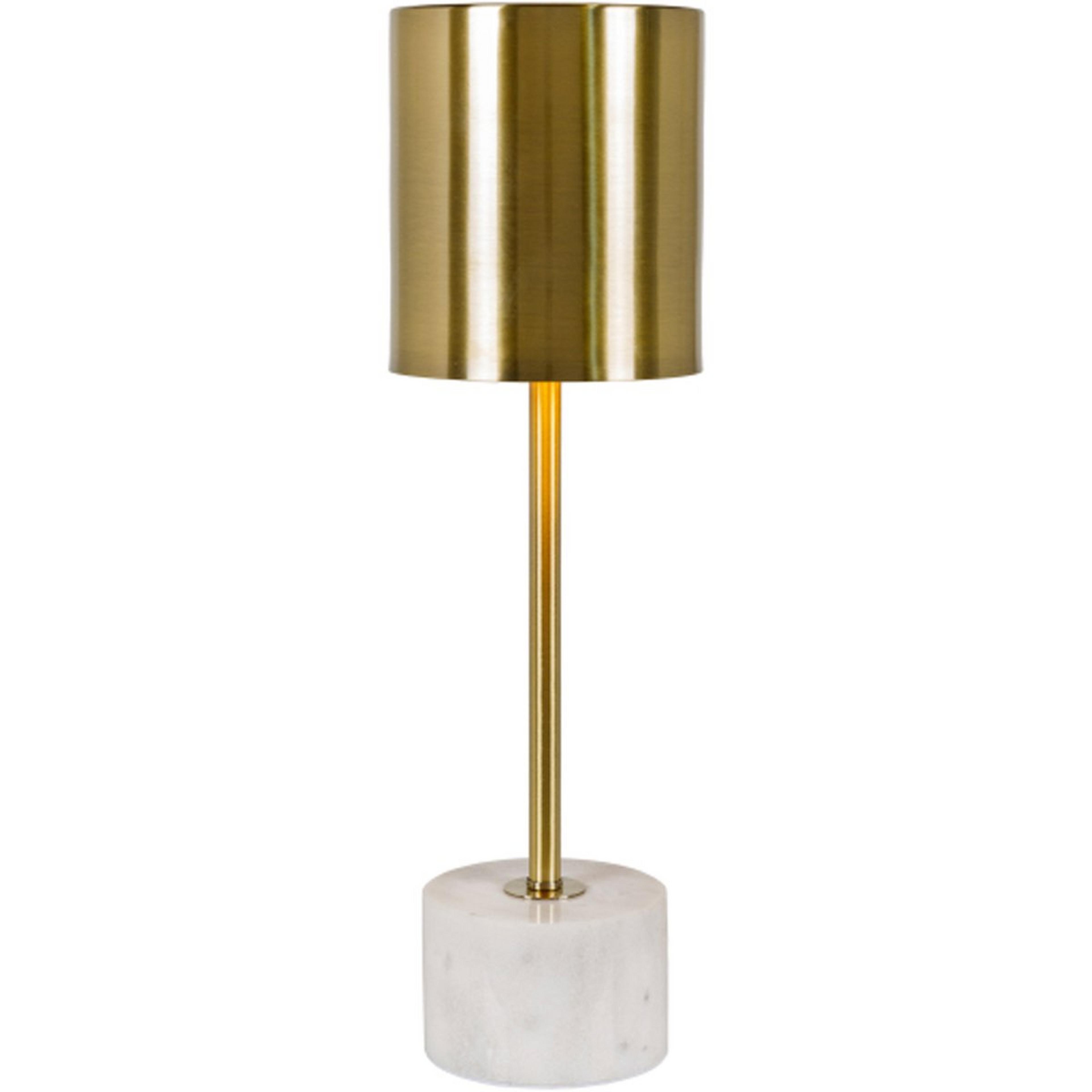 A Lamoni Metal Shade Desk Lamp with Antique Gold / Marble color